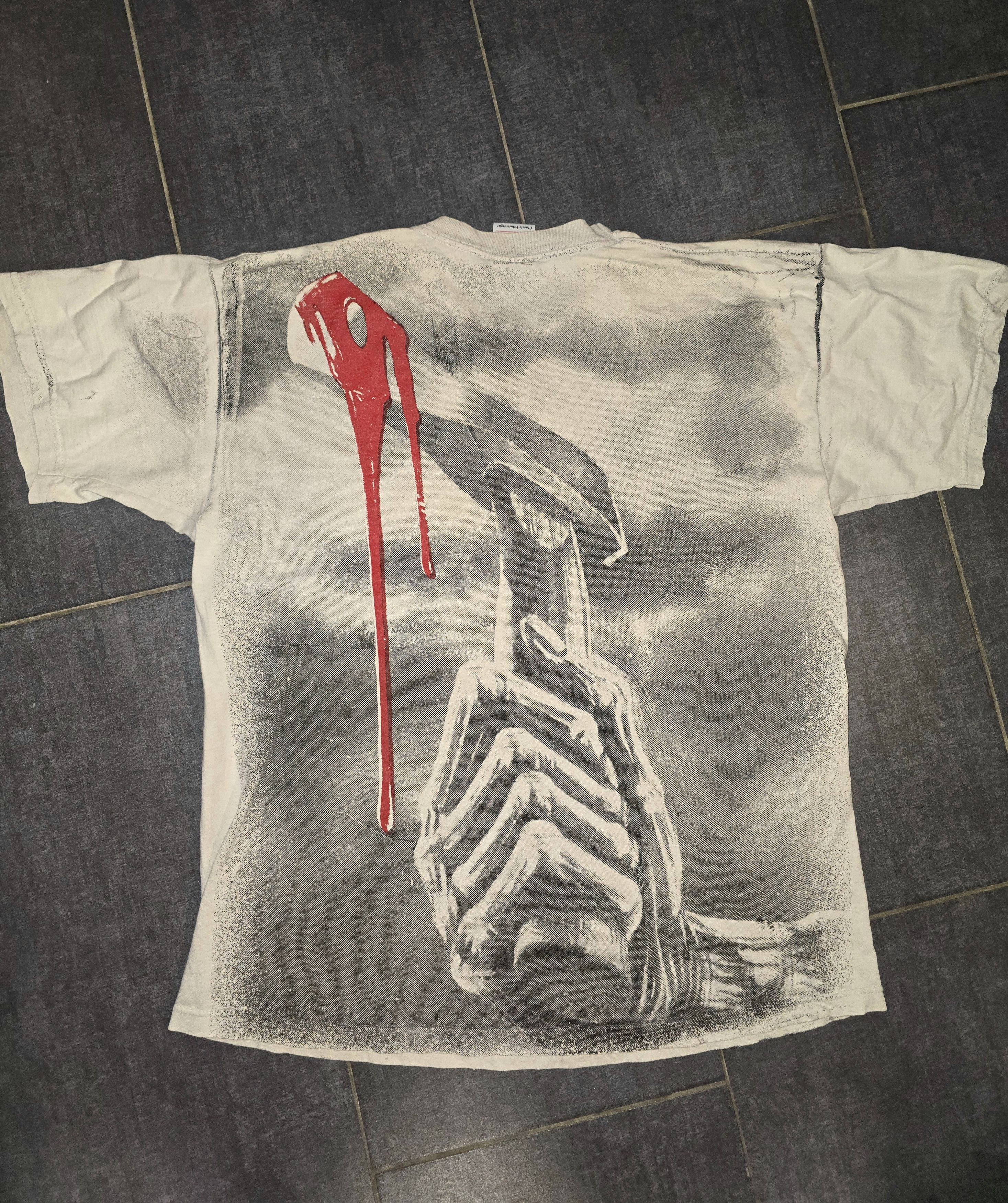Fruit Of The Loom Vintage 1999 Iron Maiden AOP T-Shirt XL Eddie Face Axe FOTL Size US XL / EU 56 / 4 - 4 Thumbnail