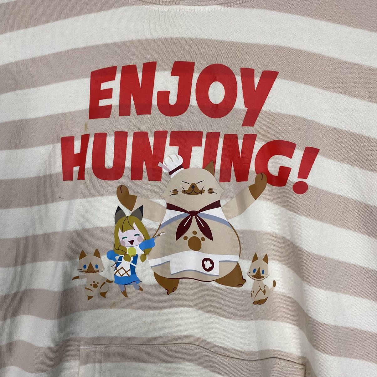 Japanese Brand 📌Vintage Hoodie Striped Design Uniqlo Cartoon Japan Size US L / EU 52-54 / 3 - 15 Thumbnail