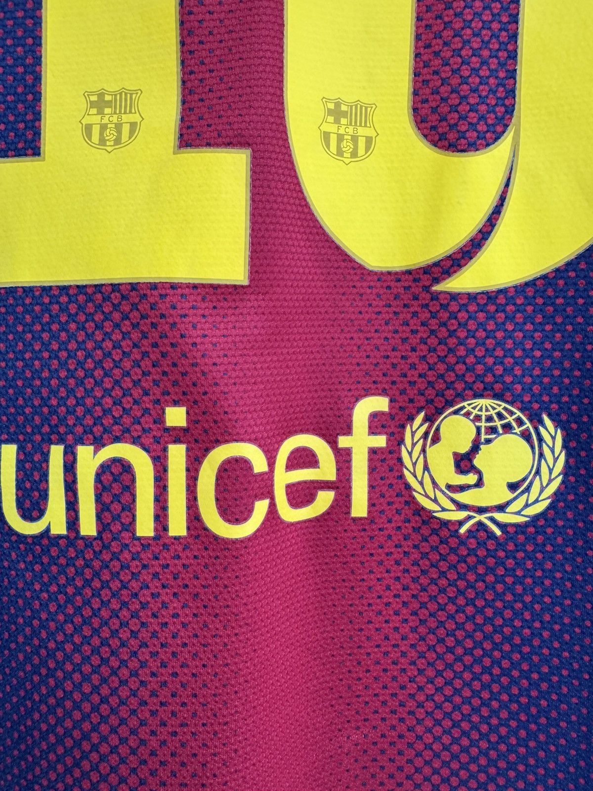Nike Messi #10 Barcelona 2012-2013 Home Soccer Jersey Vintage Kit Size US L / EU 52-54 / 3 - 11 Thumbnail