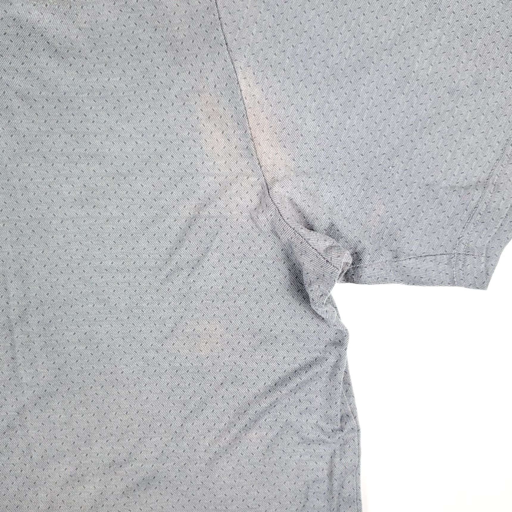 BUGATCHI BUGATCHI Gray Polo Shirt Short Sleeve Mens XL Cotton 100% Geometric Preppy 90s Golf Lacrosse Rugby N/A (no extra) Size US XL / EU 56 / 4 - 4 Thumbnail
