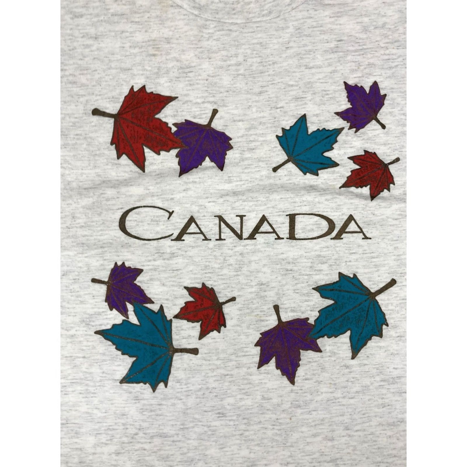 Vintage VINTAGE Canada Graphic T-shirt Men Large Gray 90s Single Stitch Shirt Mens 90s City Graphic Print Logo Canada T-Shirt Large Gray Vintage Size US L / EU 52-54 / 3 - 2 Thumbnail