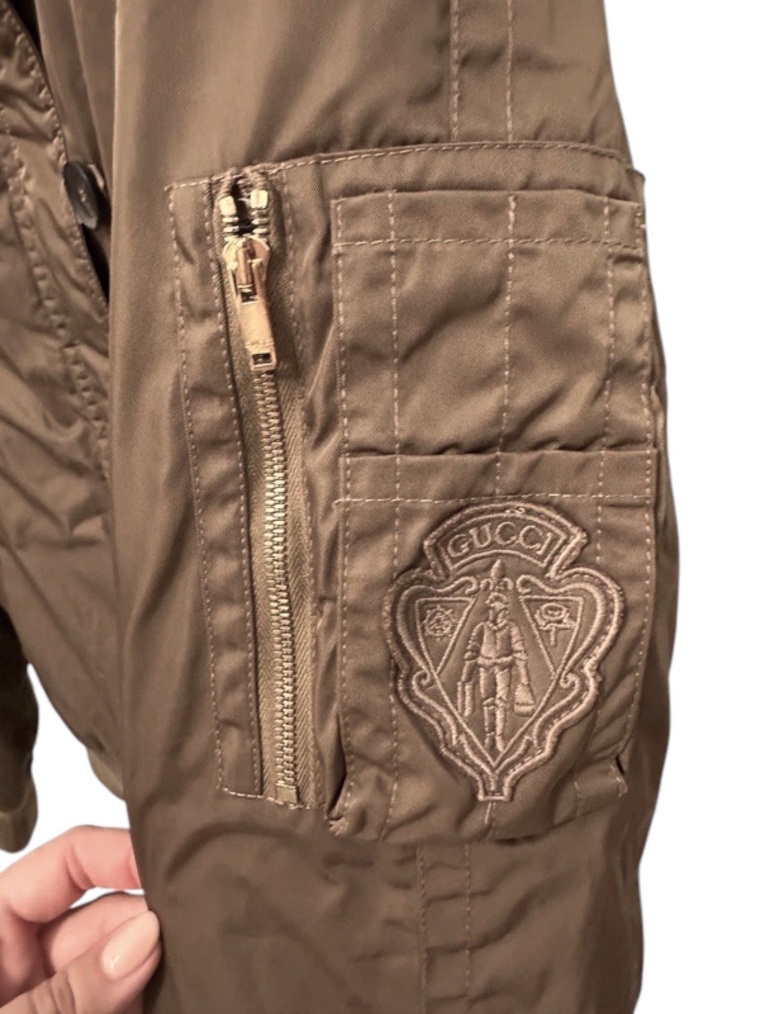 Gucci Gucci Goose Down Bomber Jacket with Blue Fox Fur Trim Size S / US 4 / IT 40 - 19 Thumbnail