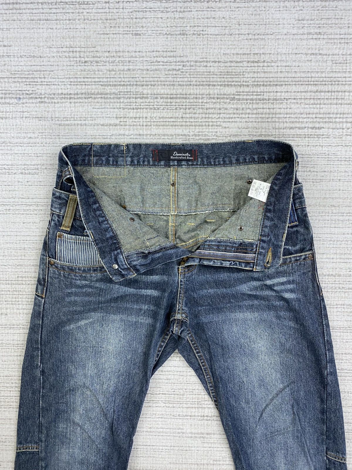 Le Grande Bleu (L.G.B.) × Vintage Vintage Dominated Handcrafted Jeans Double Waist Pants Size US 31 - 7 Thumbnail
