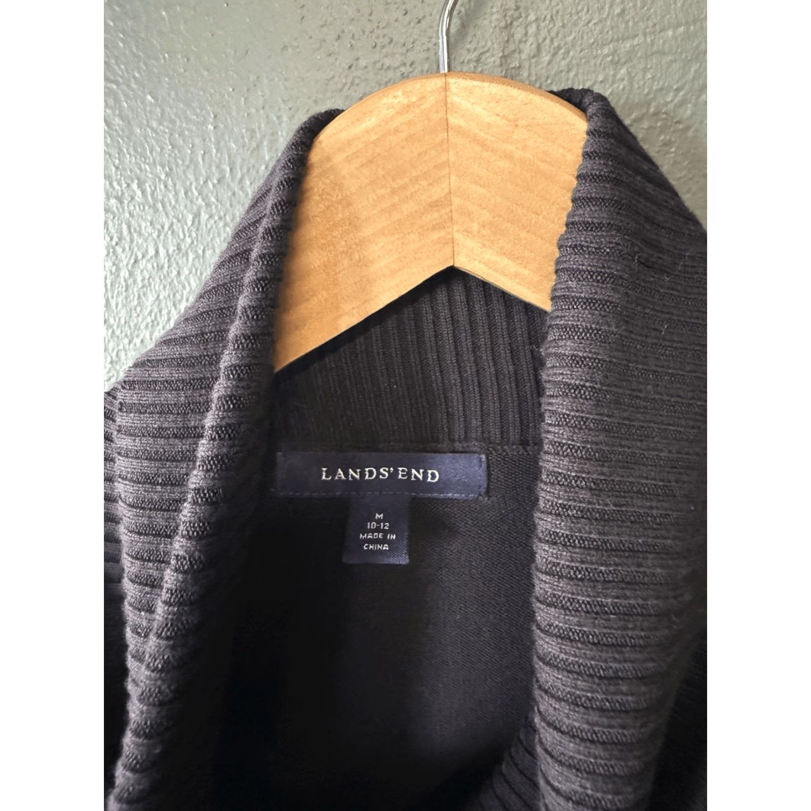 Lands' End Lands End Womens Black Long Sleeve Turtleneck Pullover Shirt Size Medium Size M / US 6-8 / IT 42-44 - 3 Thumbnail