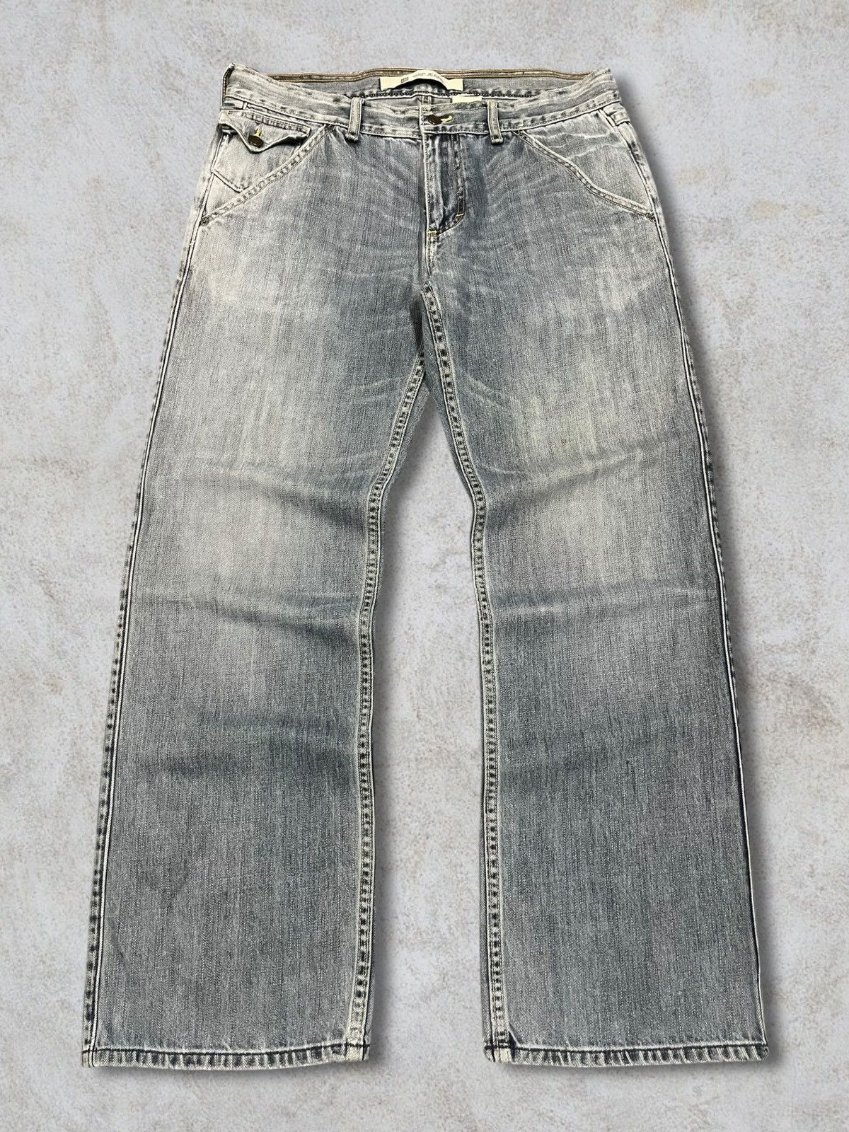 Vintage Y2K GAP Denim Faded Grey Wash Loose Fit Jeans