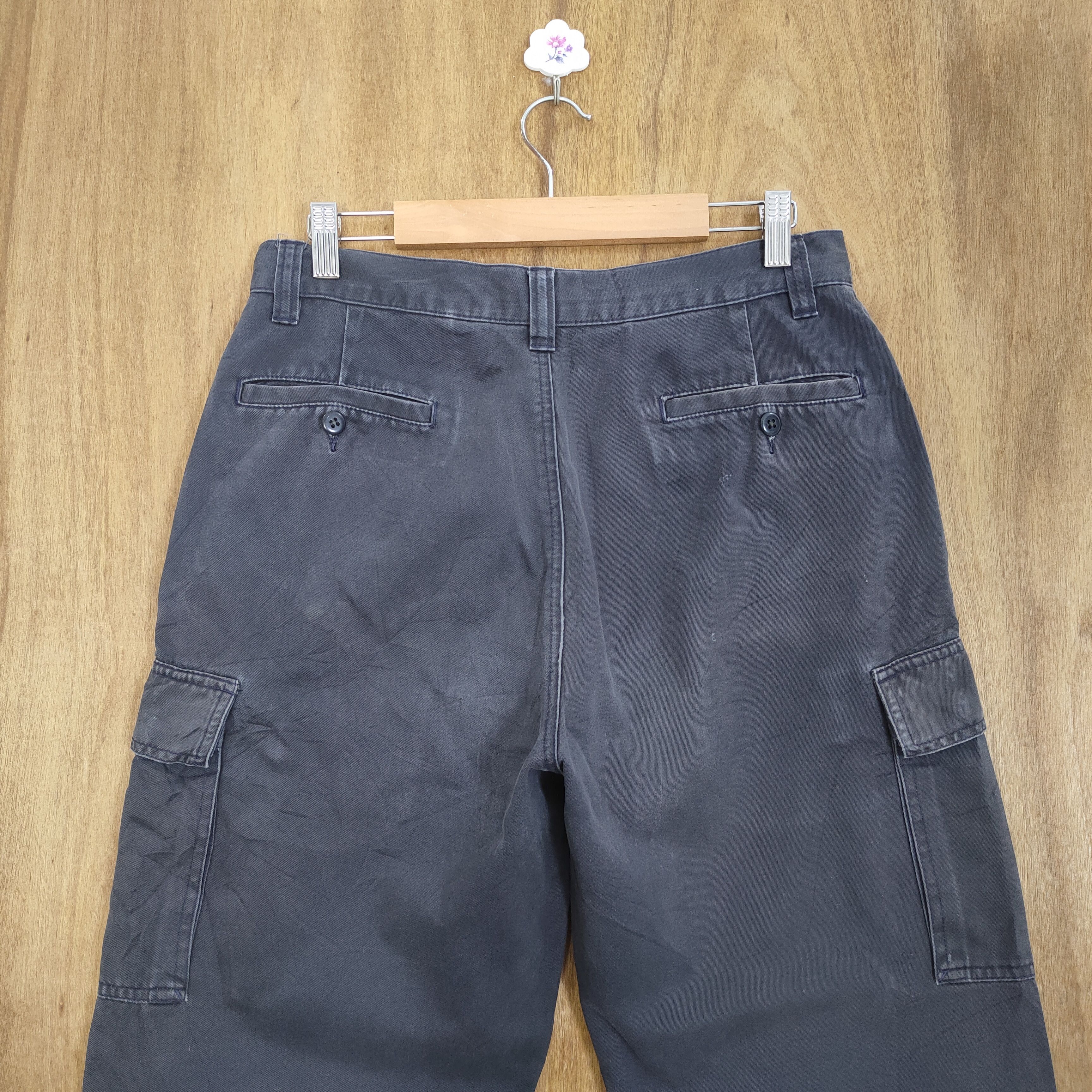 Eddie Bauer × Japanese Brand W30x30 VINTAGE EDDIE BAUER FADED BLUE CARGO PANTS Size US 30 / EU 46 - 8 Thumbnail