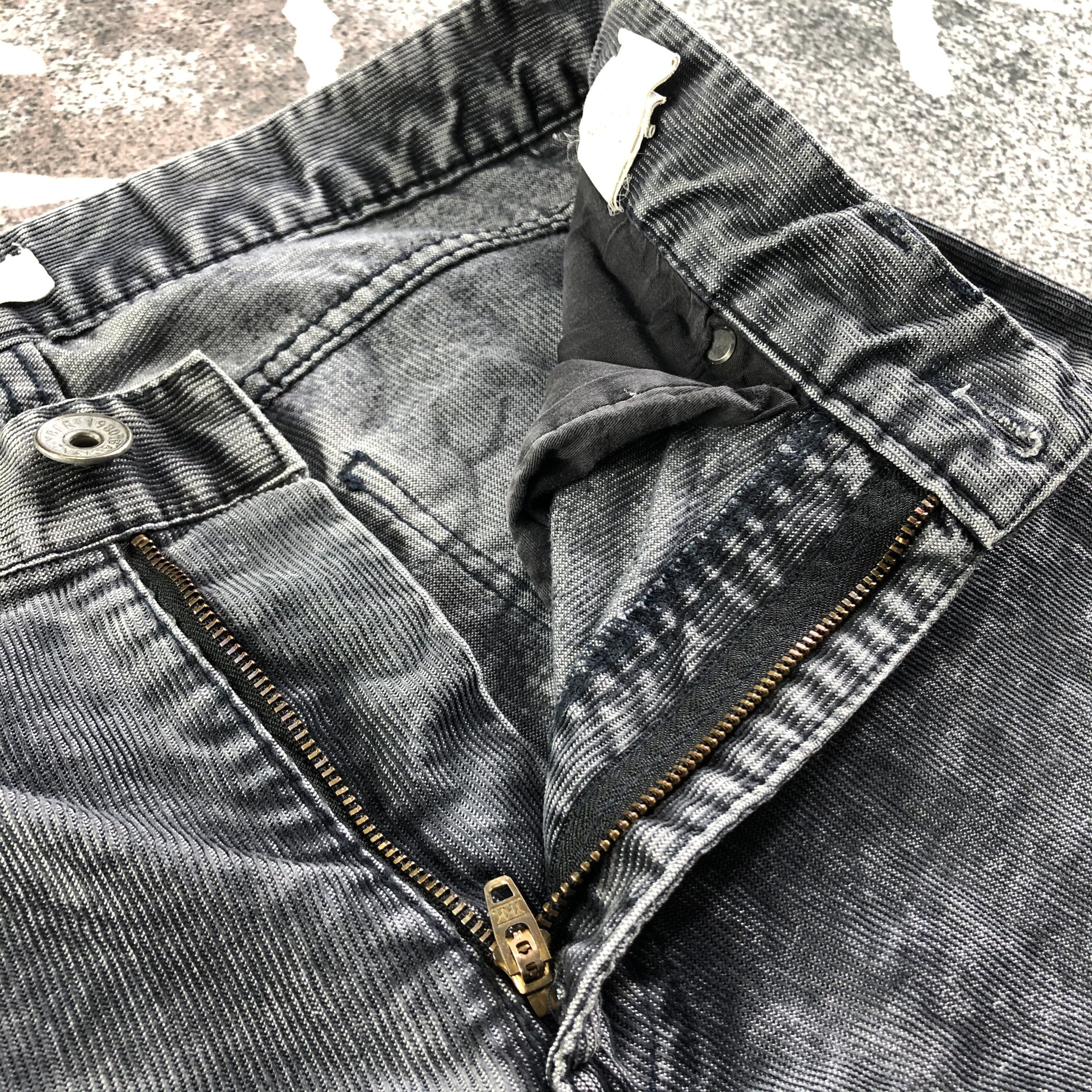 Japanese Brand Back Number Jeans Faded Black Denim Size US 30 / EU 46 - 7 Thumbnail