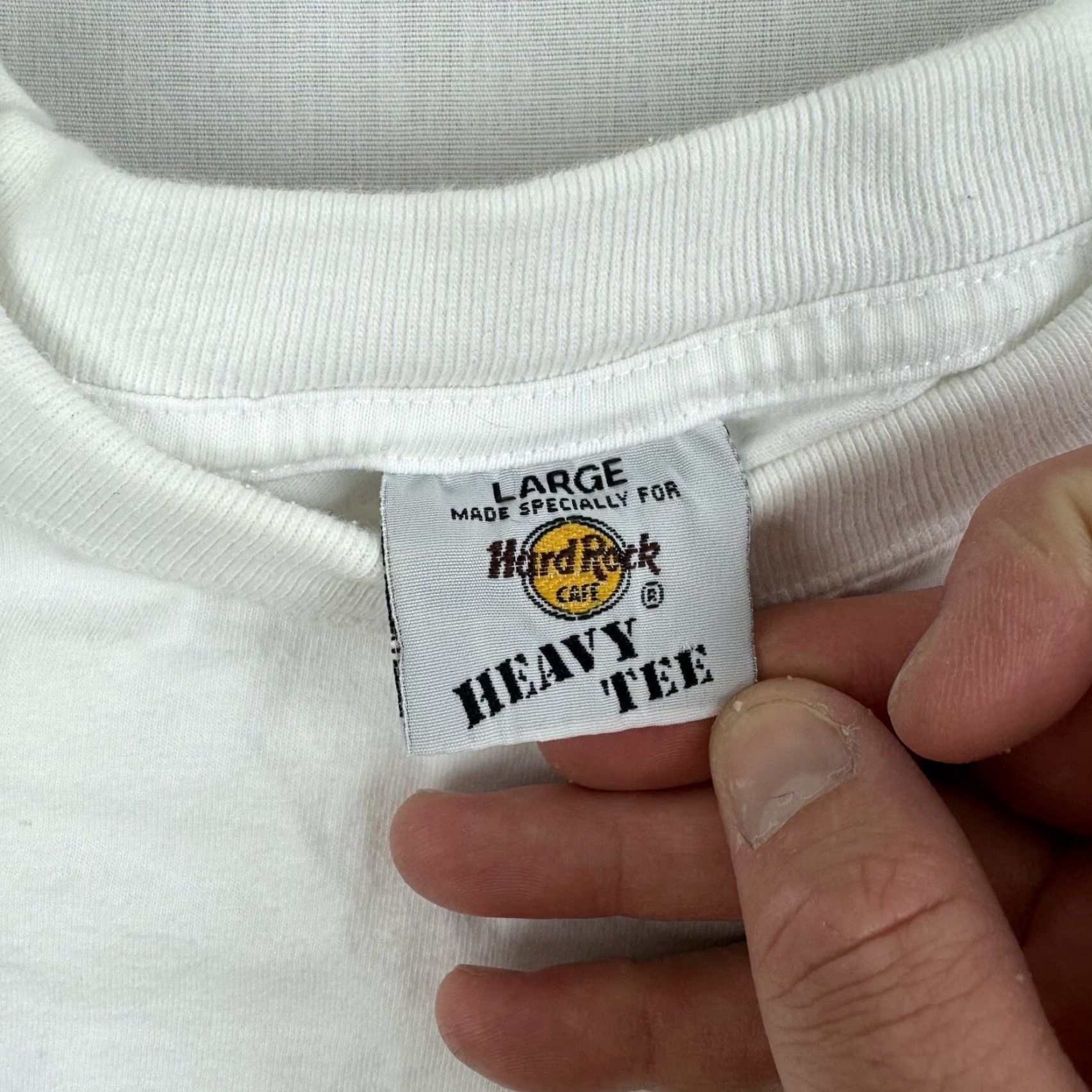 Hard Rock Cafe Vintage Hard Rock Cafe Shirt Adult Large White London The Original 90s Music Size US L / EU 52-54 / 3 - 7 Thumbnail