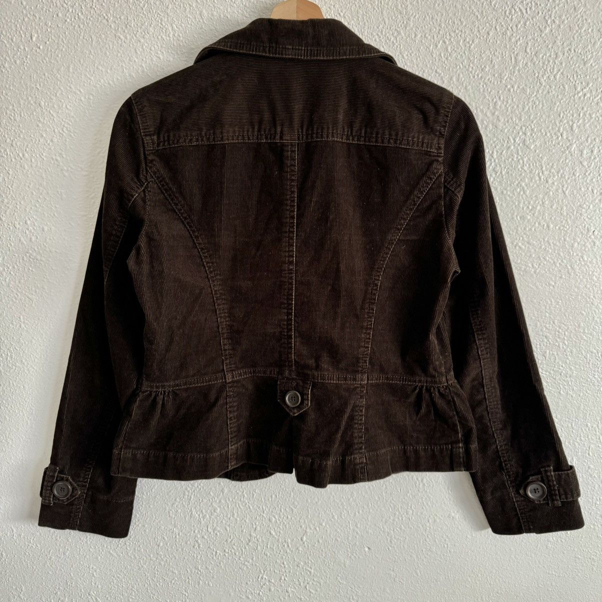 Loft LOFT Vintage Y2K 2000’s Dark Brown Corduroy Blazer Jacket Size M / US 6-8 / IT 42-44 - 6 Thumbnail