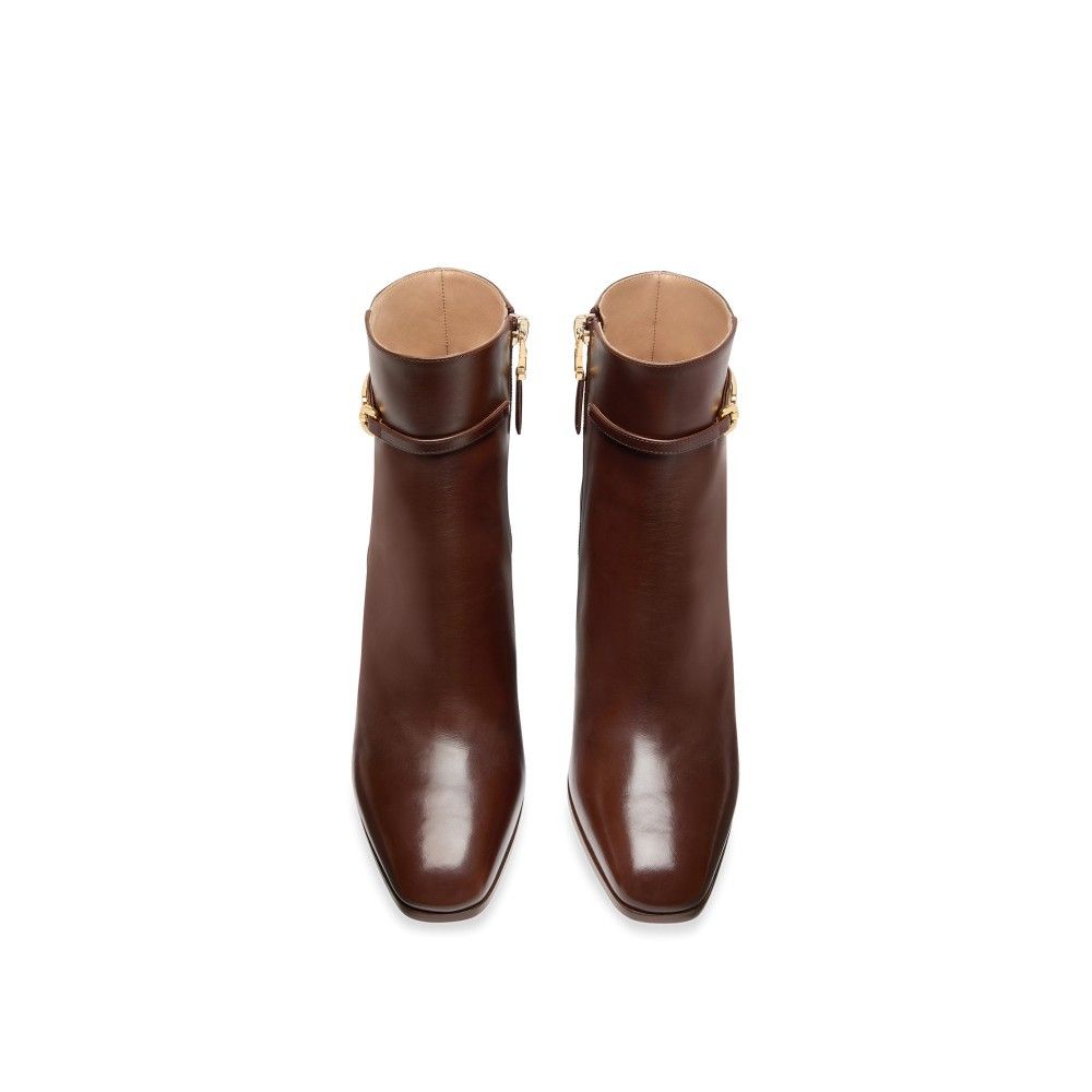 Tom Ford o1loc1c1025 W3520 Mid Heel Ankle Boots in Brown Size US 10 / IT 40 - 3 Thumbnail