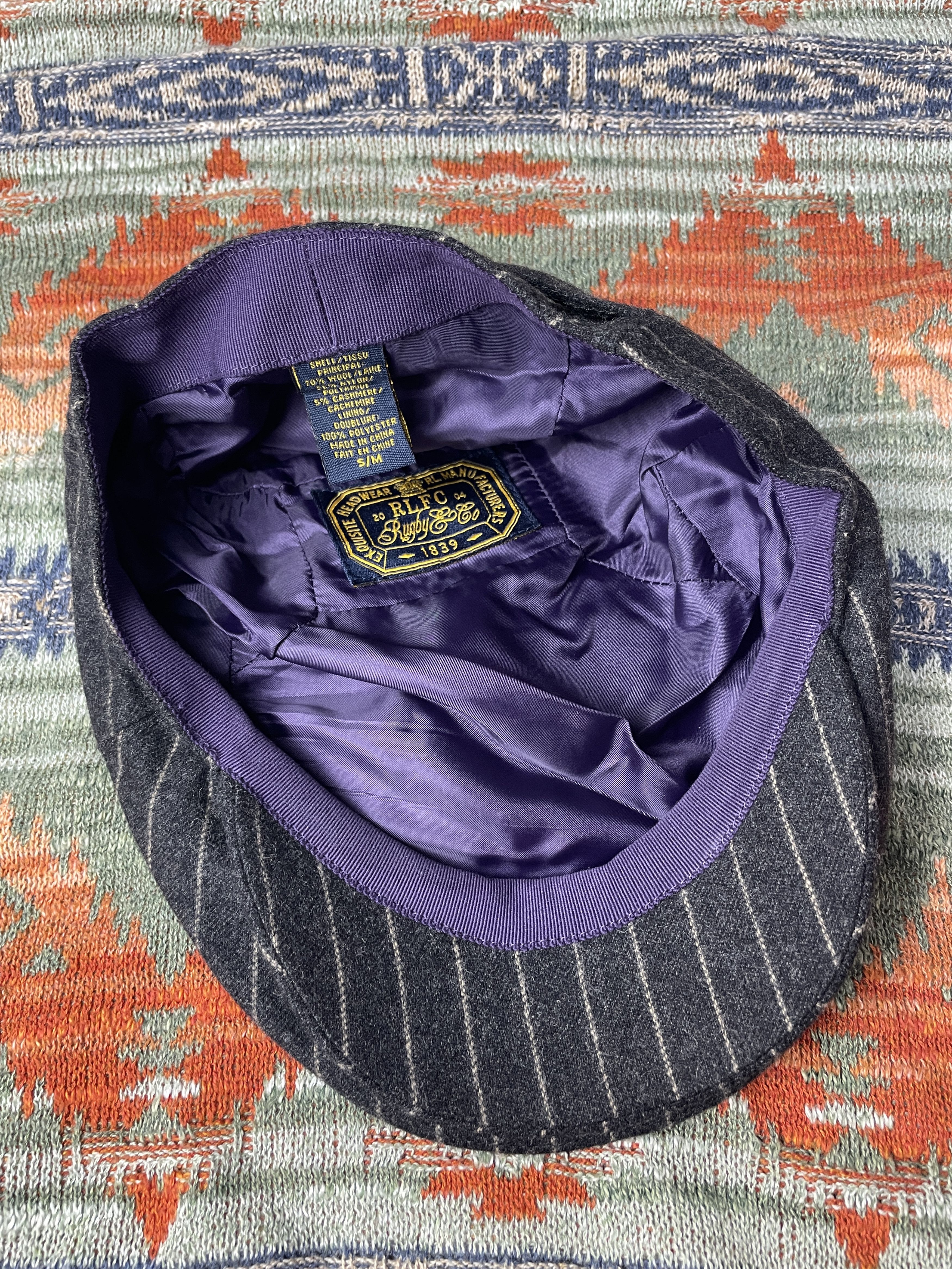Ralph Lauren × Rugby Ralph Lauren Ralph Lauren Wool Duck Hat Newsboy Hat Octagon Cat Size ONE SIZE - 5 Thumbnail