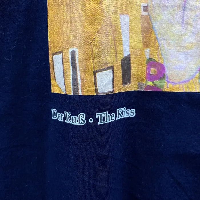 Vintage Vtg 90’ GUSTAV KLIMT The KISS Painting Artwork Tee Shirt Size US M / EU 48-50 / 2 - 7 Thumbnail