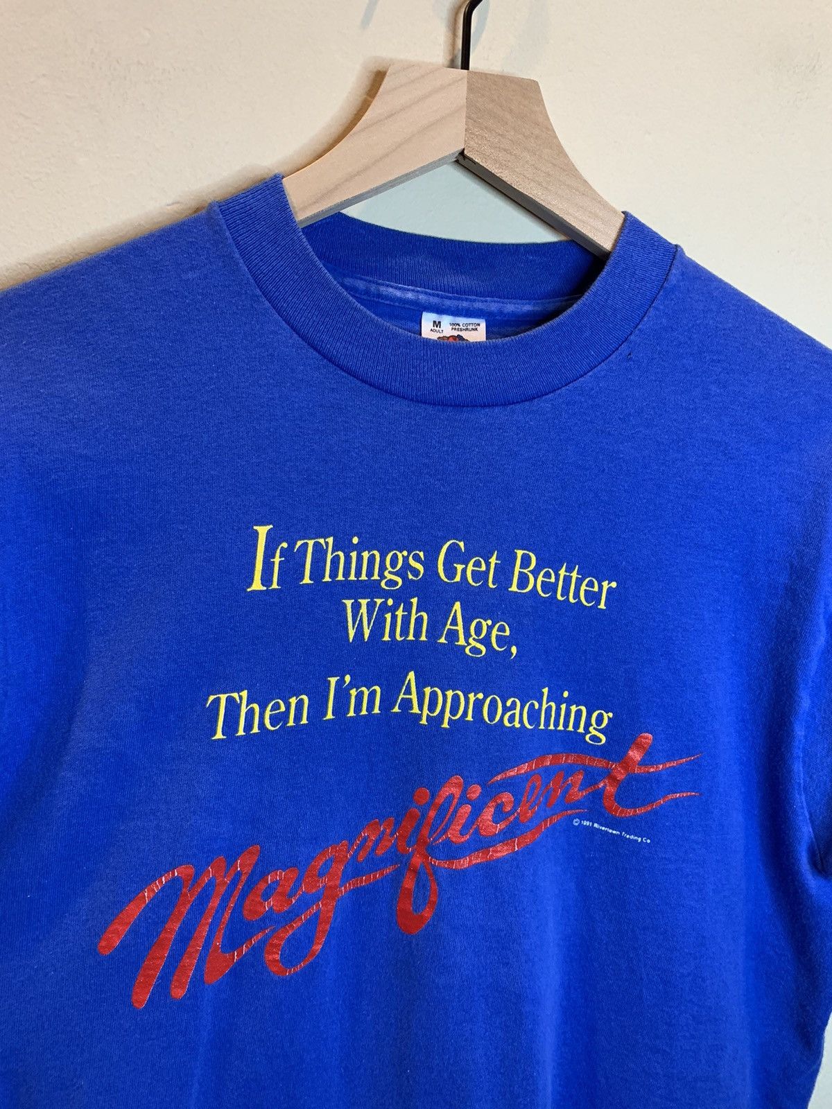 Vintage RARE* Vintage Aging Humor Funny Single Stitch Comedy T-Shirt Size US M / EU 48-50 / 2 - 2 Thumbnail