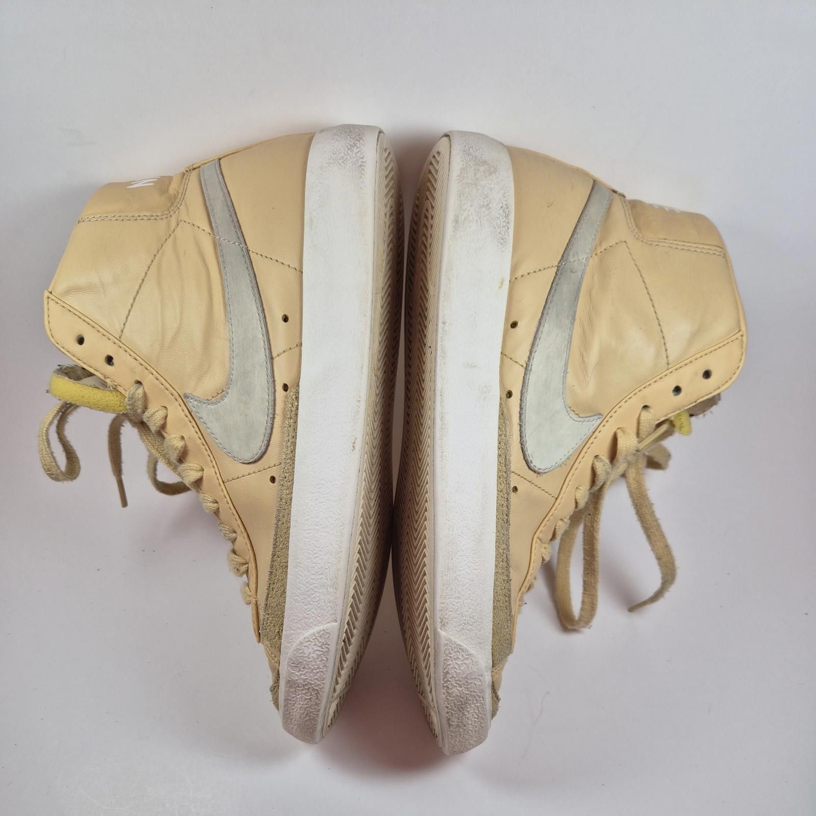 Nike Nike Womens 9 Blazer High Top Sneakers Tan Pink Faux Leather Size US 9 / IT 39 - 3 Thumbnail