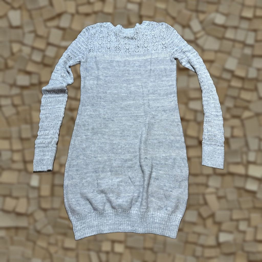 Mossimo Mossimo Supply Co. Dress Shirt Womens Medium Gray Sweater Dress Long Sleeve Knit Casual Casual Free Return Size M / US 6-8 / IT 42-44 - 1 Thumbnail