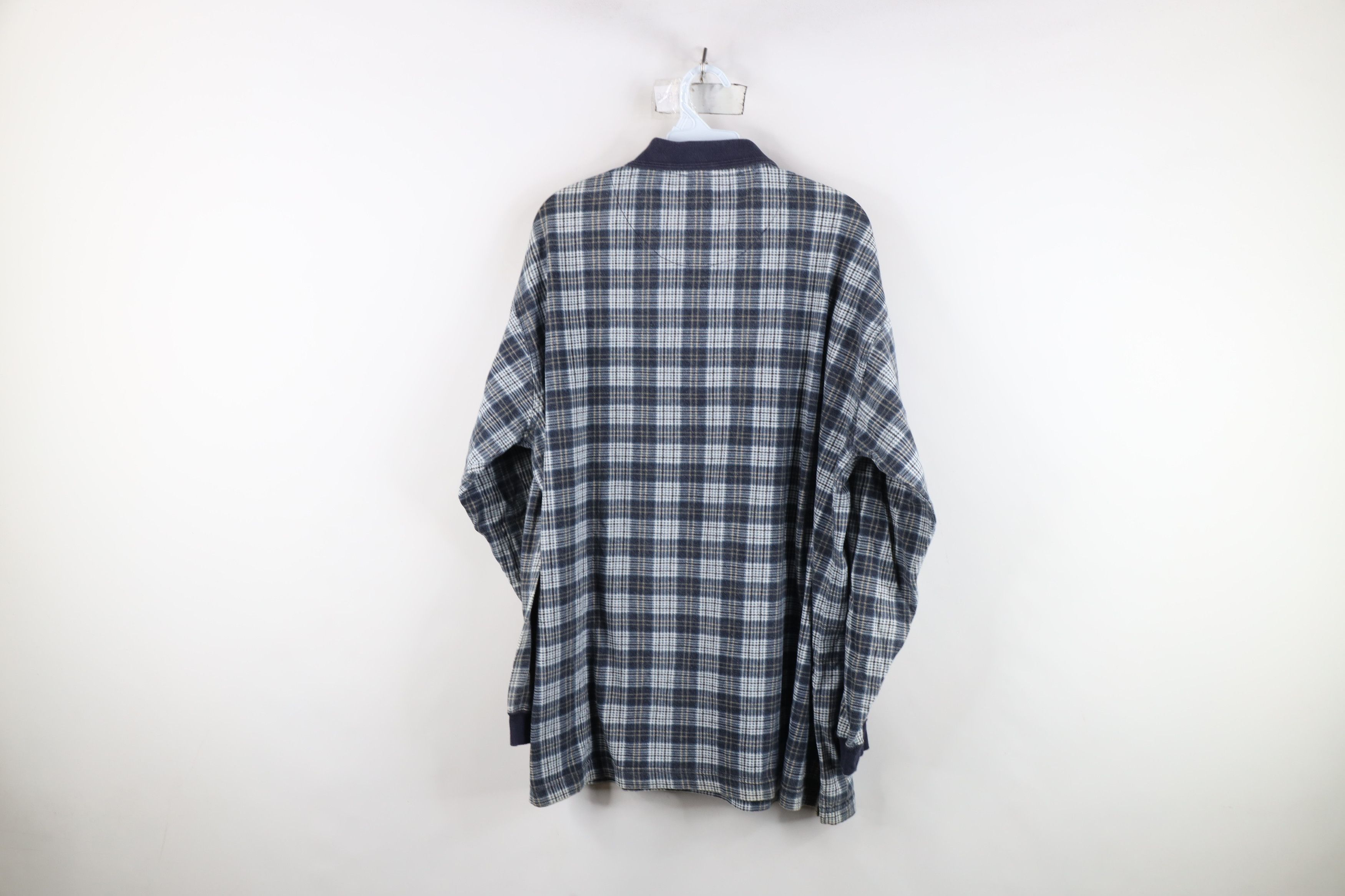 Vintage Vintage 90s Streetwear Plaid Long Sleeve Rugby Polo Size US XL / EU 56 / 4 - 11 Thumbnail