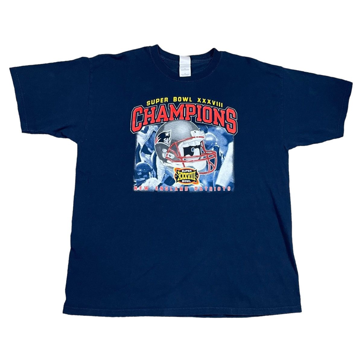 Gildan × Vintage Vintage New England Patriots Super Bowl Champions Shirt XL Size US XL / EU 56 / 4 - 1 Thumbnail