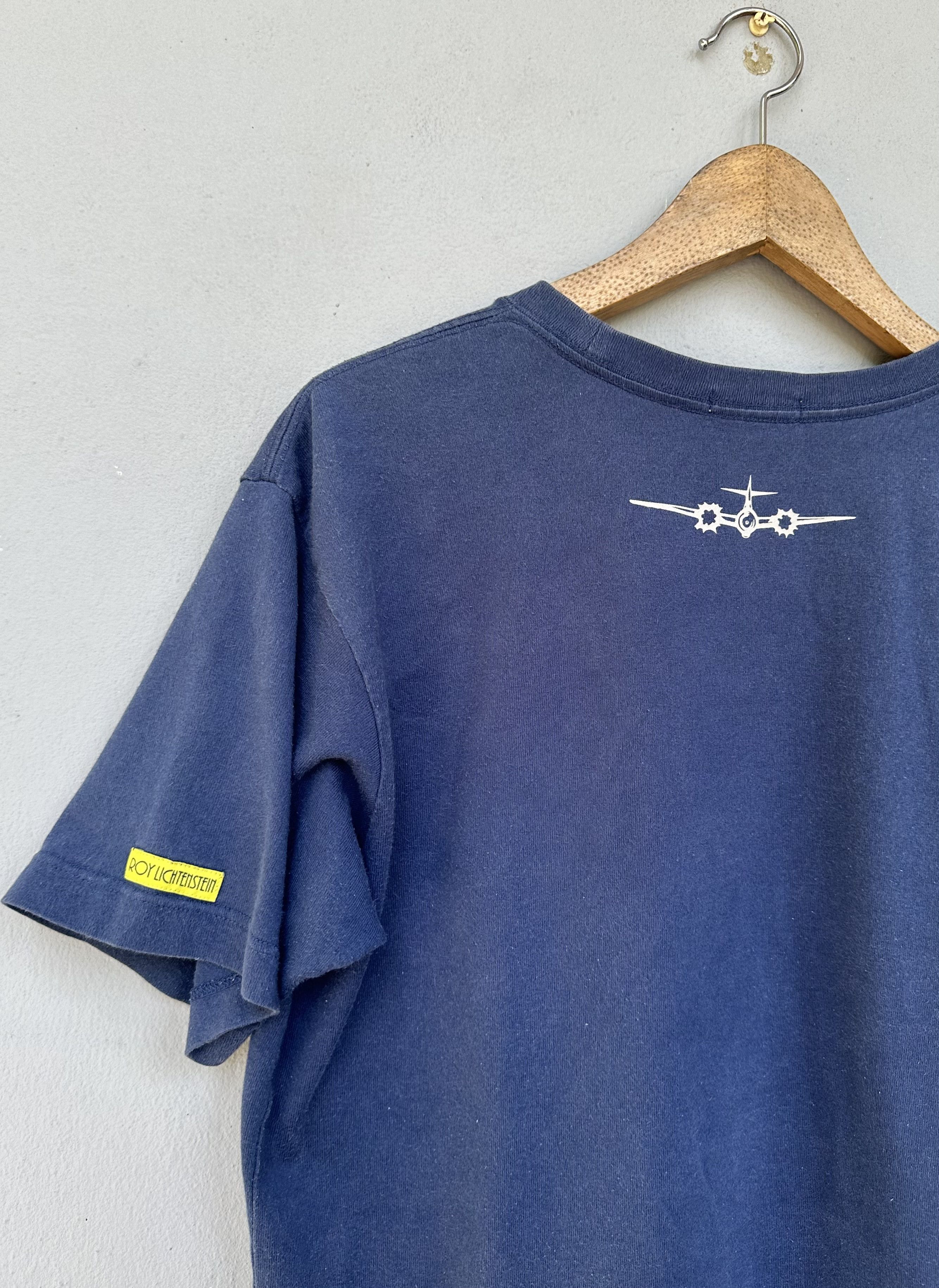 Keith Haring Vintage Roy Lichtenstein Pop Art Work Flight Fighter Jets Size US L / EU 52-54 / 3 - 5 Thumbnail