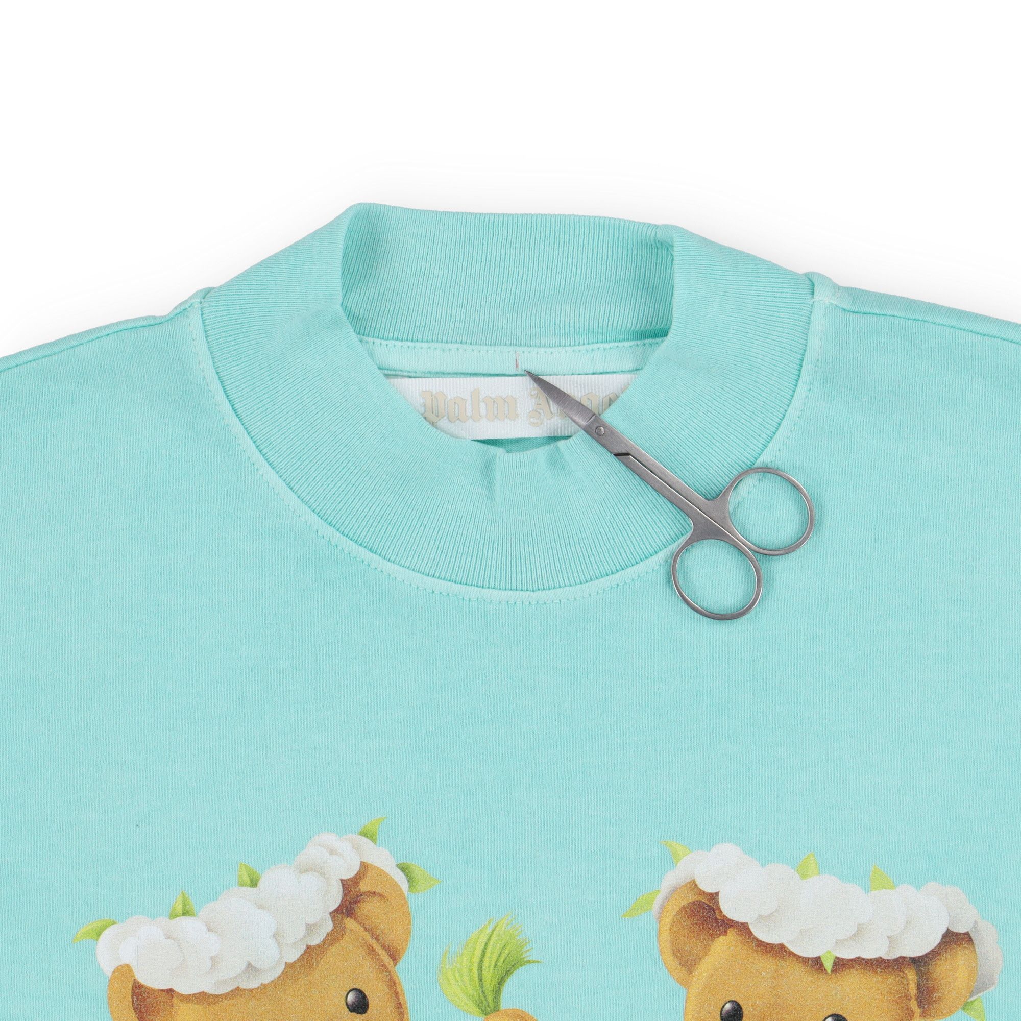 Palm Angels Turquoise Dancing Bears Logo Oversized T-Shirt Size US S / EU 44-46 / 1 - 6 Thumbnail
