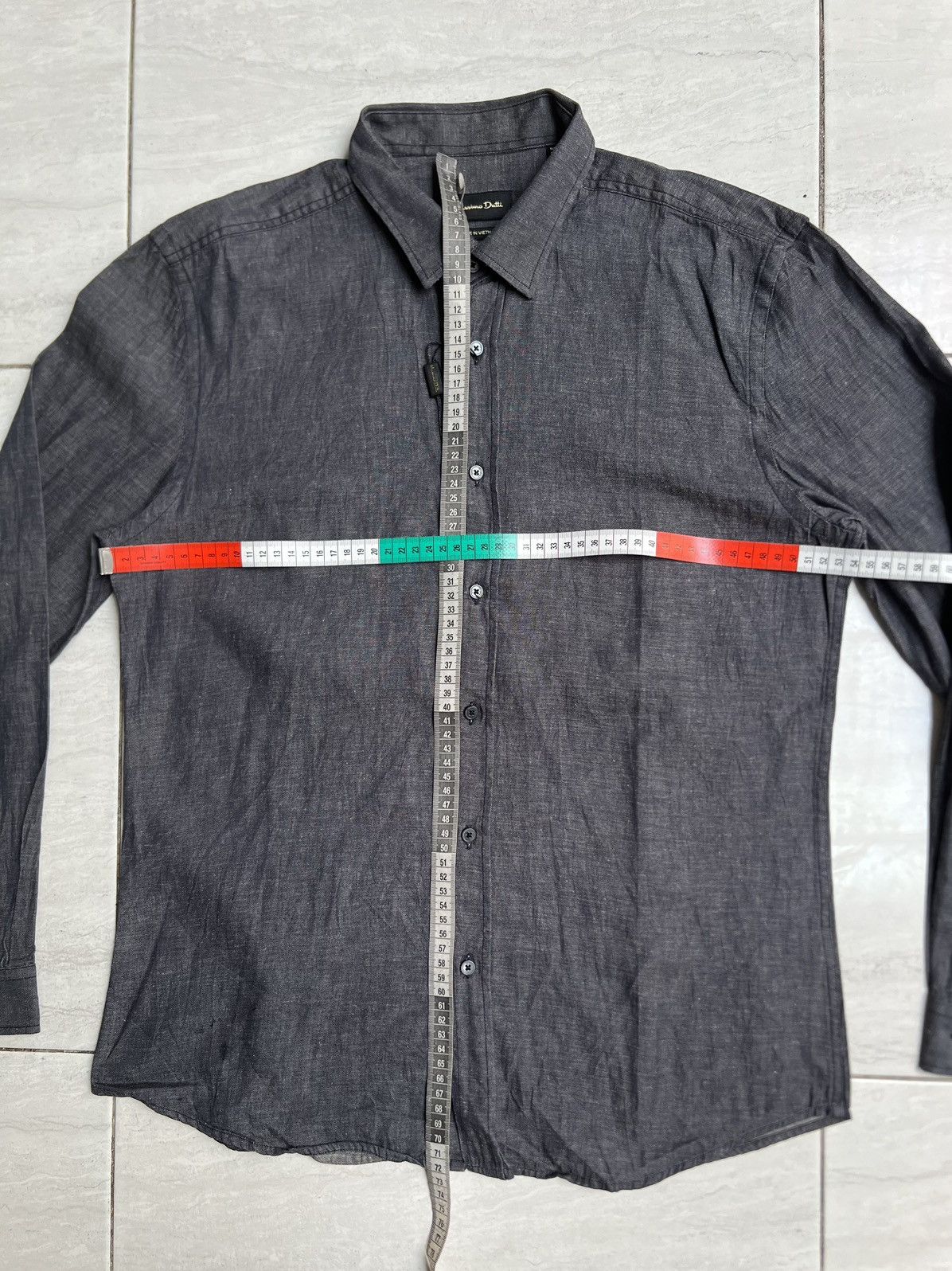 Massimo Dutti Massimo Dutti Grey Shirt Size US M / EU 48-50 / 2 - 2 Thumbnail