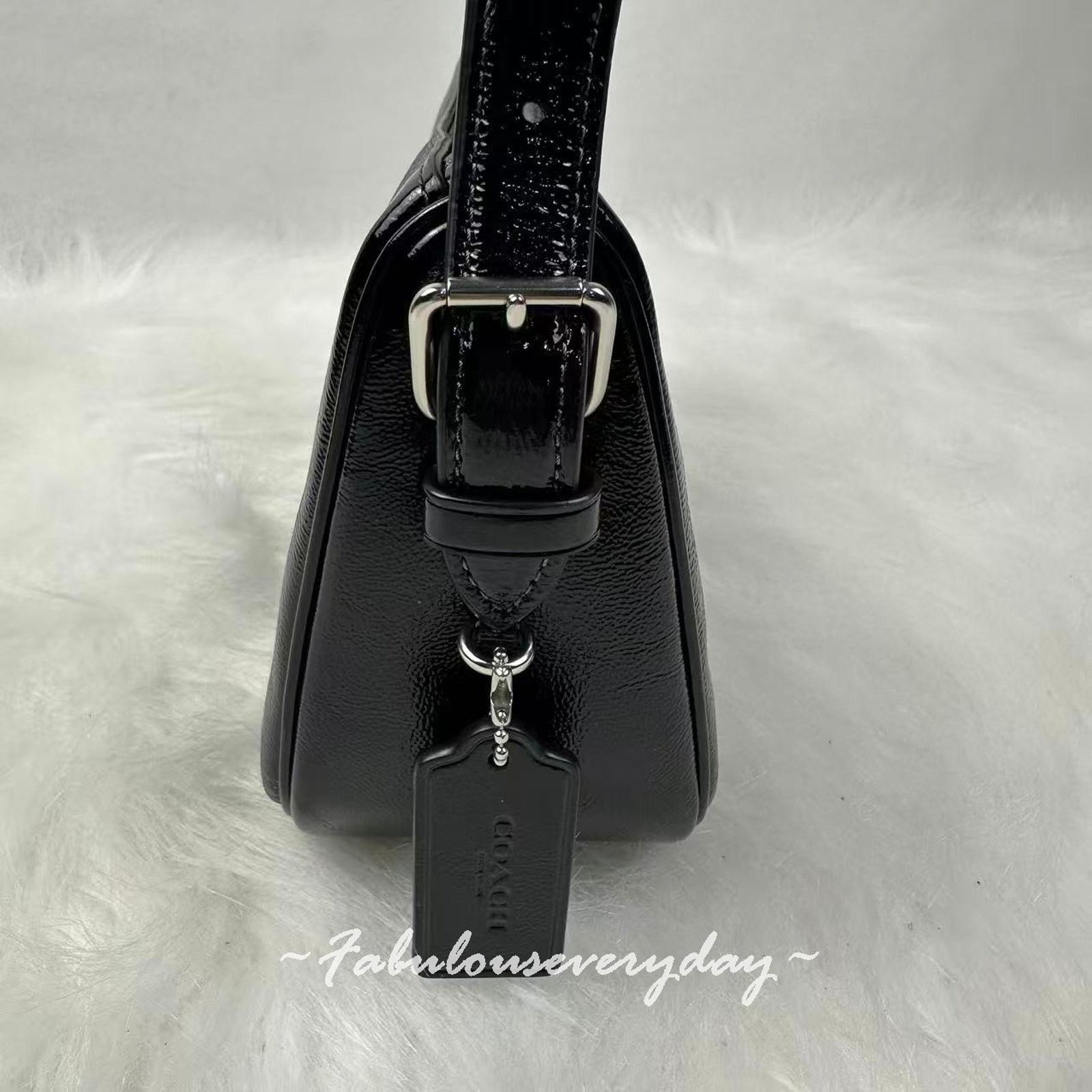 Coach Coach Kailey Shoulder/Crossbody Bag In Leather/Silver/Black Size ONE SIZE - 4 Thumbnail