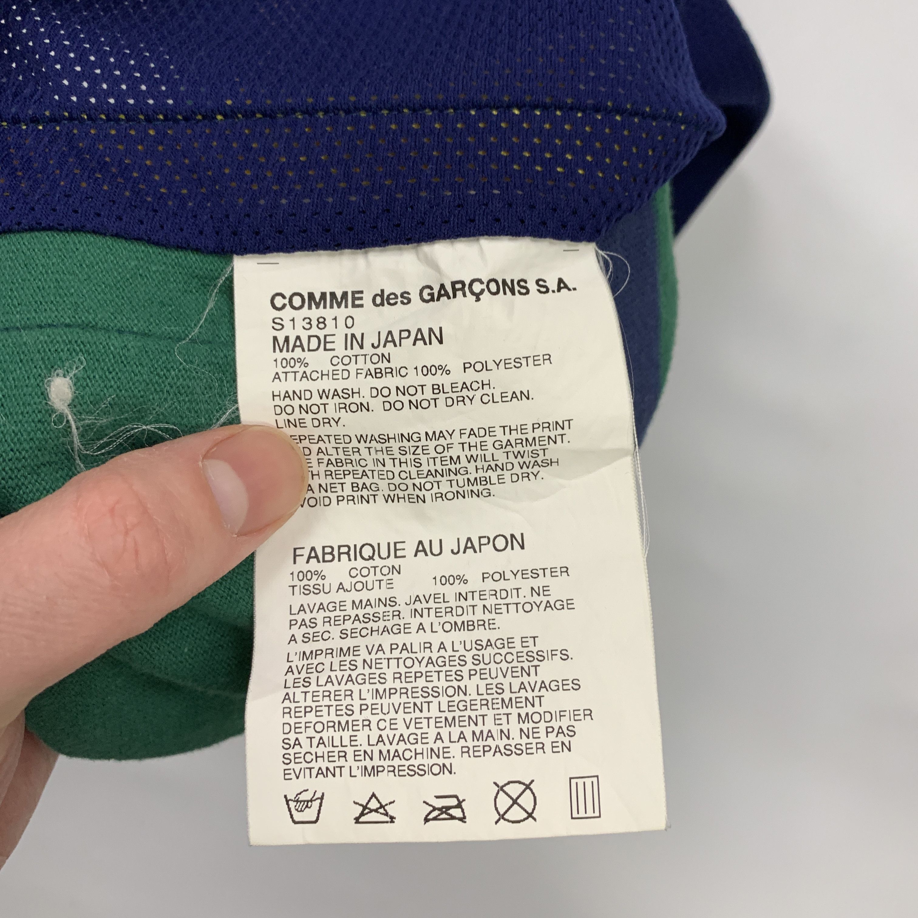 Comme des Garcons 00s Hybrid Rugby Polo Shirt / Mesh Jersey Size US M / EU 48-50 / 2 - 10 Thumbnail
