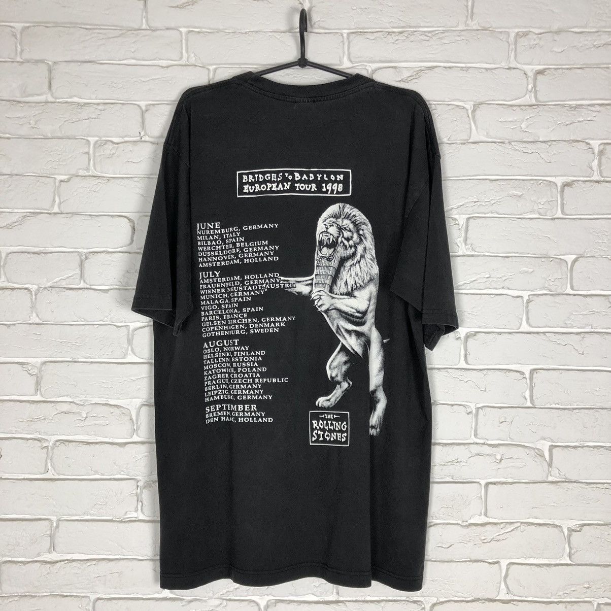 Band Tees The Rolling Stones vintage 1998 t shirt bridges to babylon Size US XL / EU 56 / 4 - 5 Thumbnail