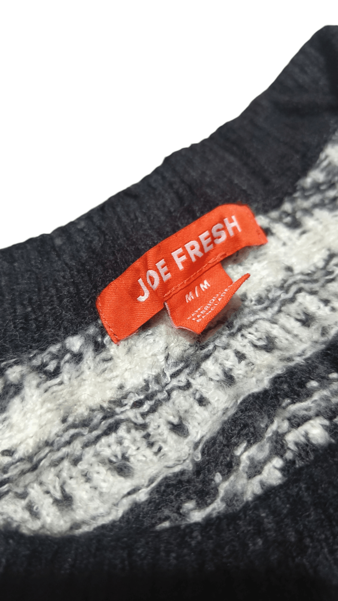 Joe Freshgoods Vintage 90s JOE FRESH Ethnic Striped Motifs Knit Sweater Size US M / EU 48-50 / 2 - 8 Thumbnail