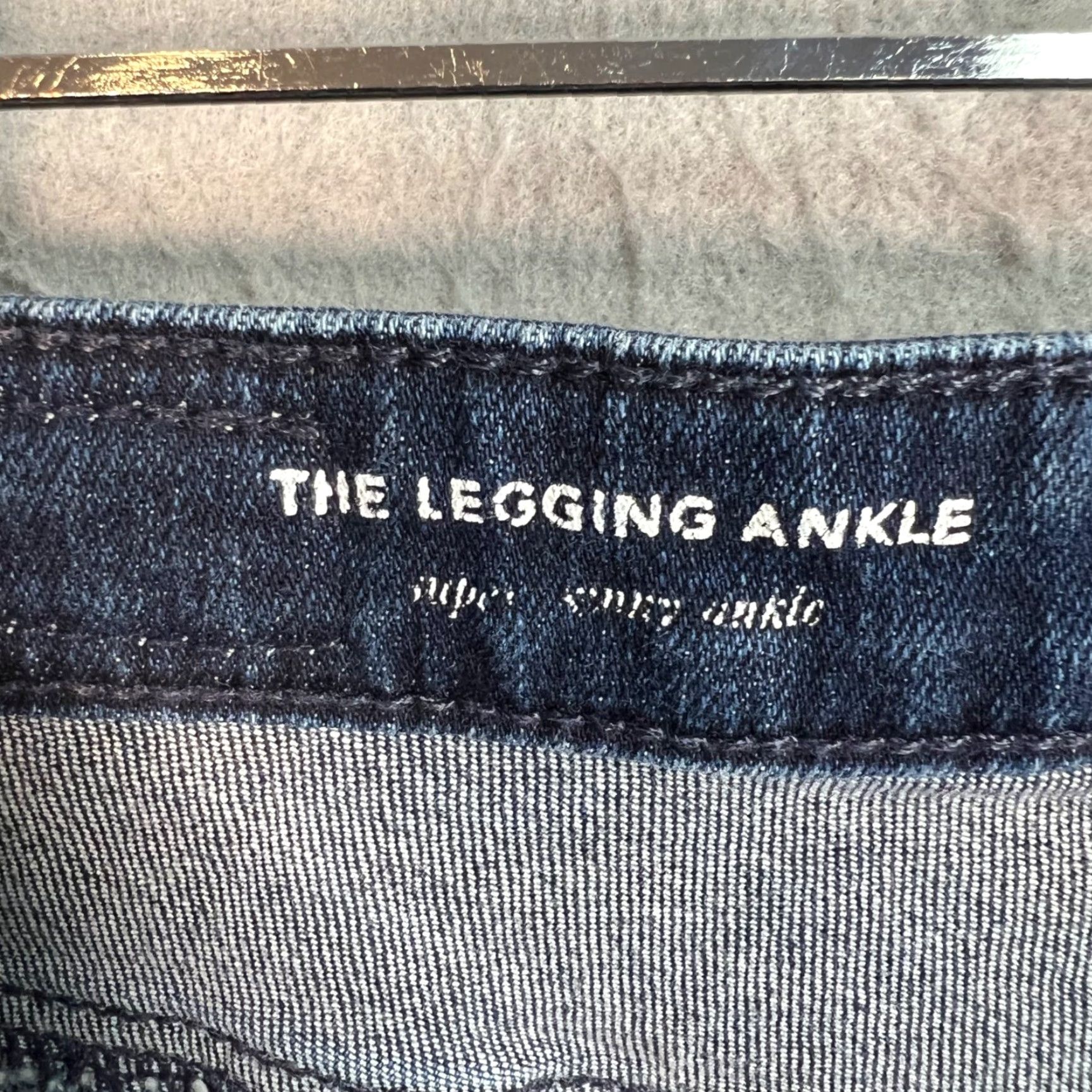 Vintage AG Adriano Goldschmied The Legging Ankle Skinny Jeans Dark Wash Womens Size 26 Size 26" / US 2 / IT 38 - 4 Thumbnail