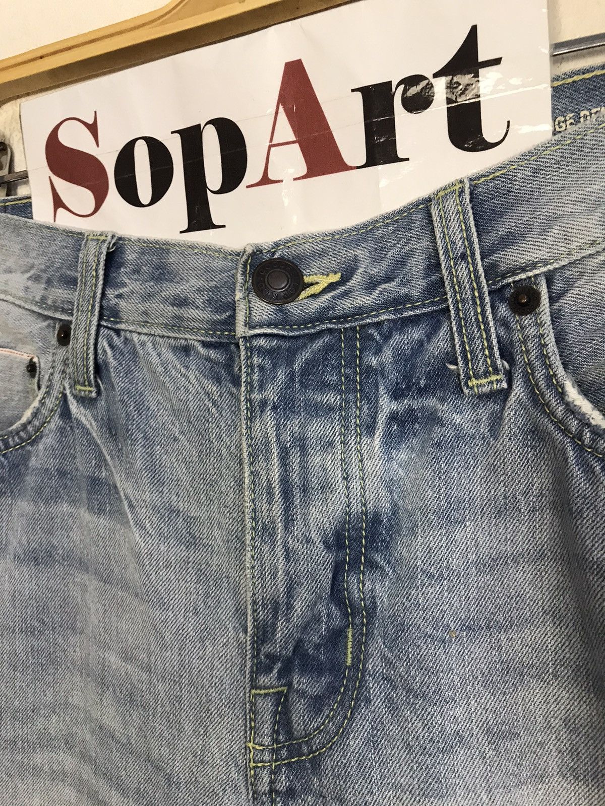 Japanese Brand × Vintage Vintage Goodfellow Selvedge Distressed Denim Jeans Size US 32 / EU 48 - 11 Thumbnail