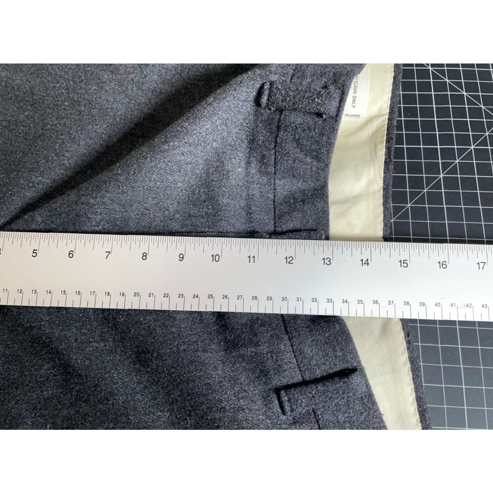 Vintage VINTAGE Wool Trousers Mens 38 x 28 Dark Gray Flat Front Pants Talon Zip Dress Pants Mens Size US 38 / EU 54 - 7 Thumbnail