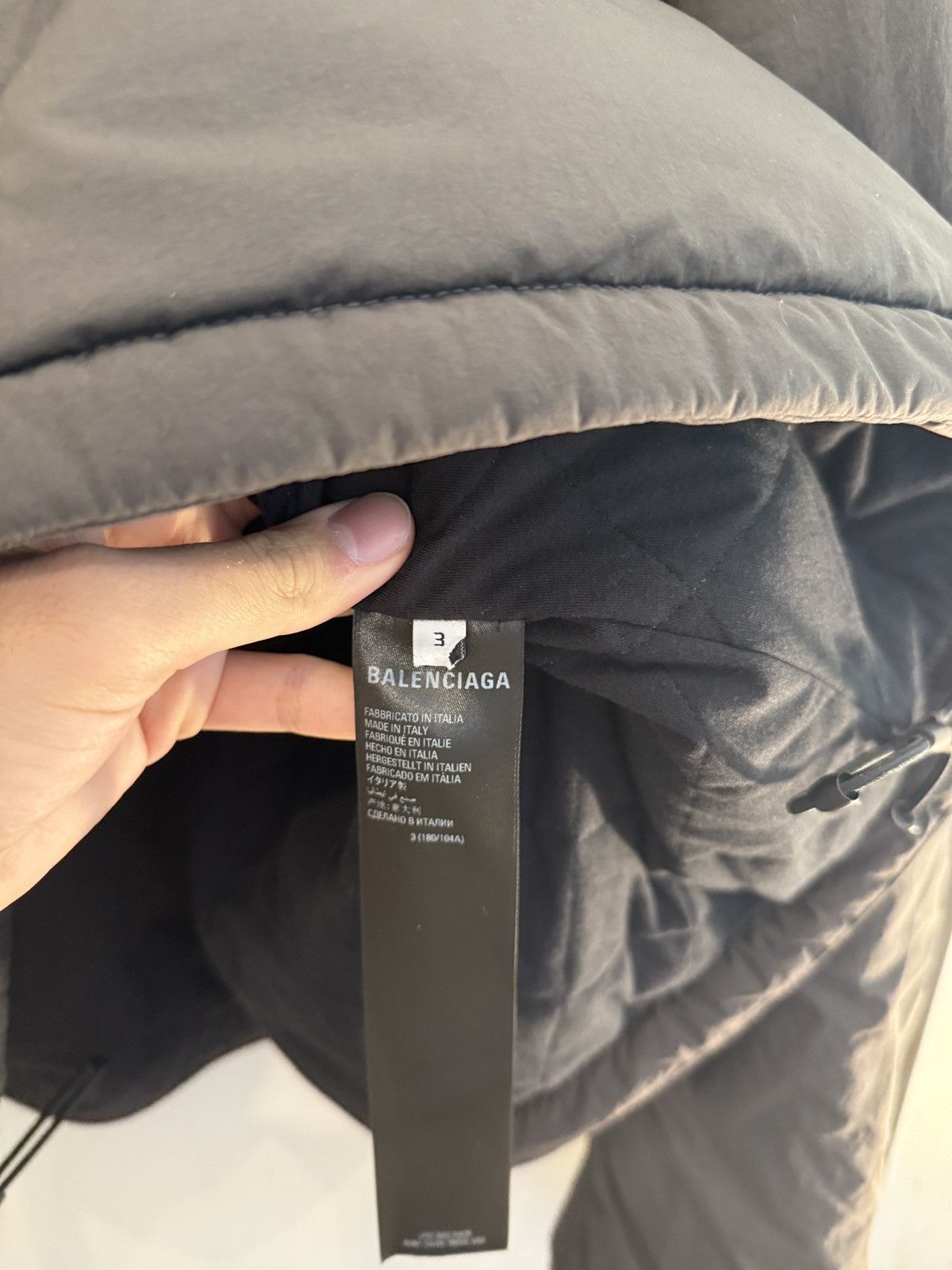 Balenciaga Sporty B Puffer Hoodie Size US L / EU 52-54 / 3 - 4 Thumbnail