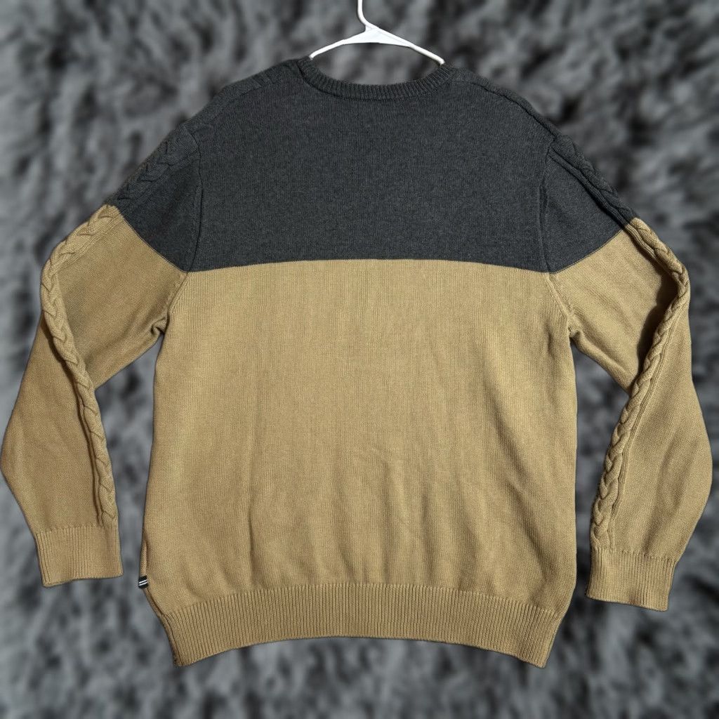 Nautica Nautica Sweater Mens XL Cable-Knit Preppy Nautical Winter Pullover Crew Neck Multicolor All Seasons Breathable Warm Casual Golf Hiking Walking Size US XL / EU 56 / 4 - 1 Thumbnail