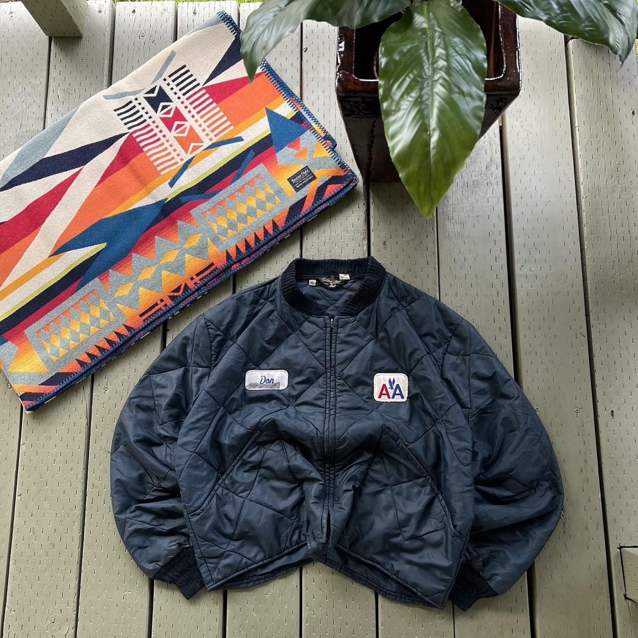 Vintage Vintage quilted bomber jacket United Airlines Size US XL / EU 56 / 4 - 2 Thumbnail