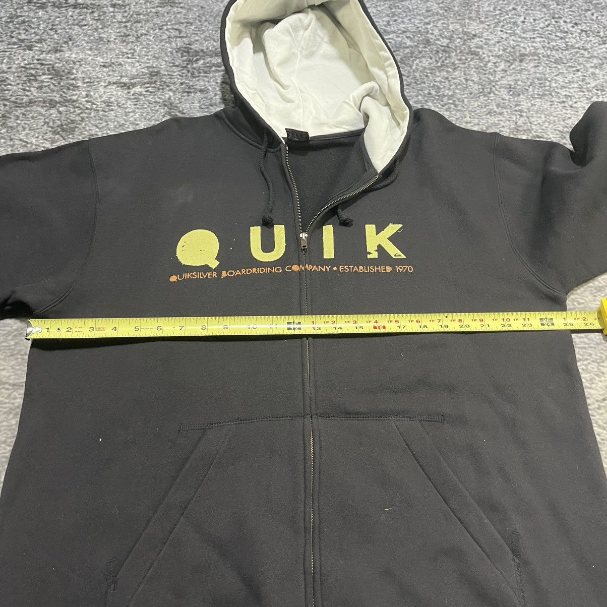 Quiksilver Vintage Y2K Quiksilver Spellout Grunge Skater Zip Up Hoodie Size US XL / EU 56 / 4 - 8 Thumbnail