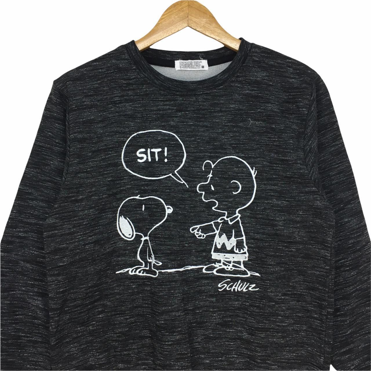 Peanuts Vtg PEANUTS Snoopy Crewneck Sweatshirt Big Logo Spell Out Size US M / EU 48-50 / 2 - 2 Thumbnail