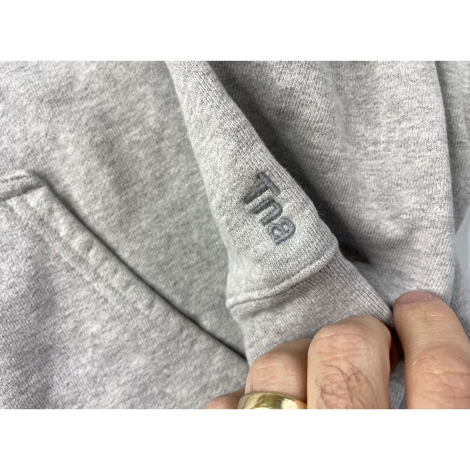TNA TNA Sweatfleece Cozy Fleece Pullover Hoodie Gray XL Women Sweatshirt Size XL / US 12-14 / IT 48-50 - 2 Thumbnail