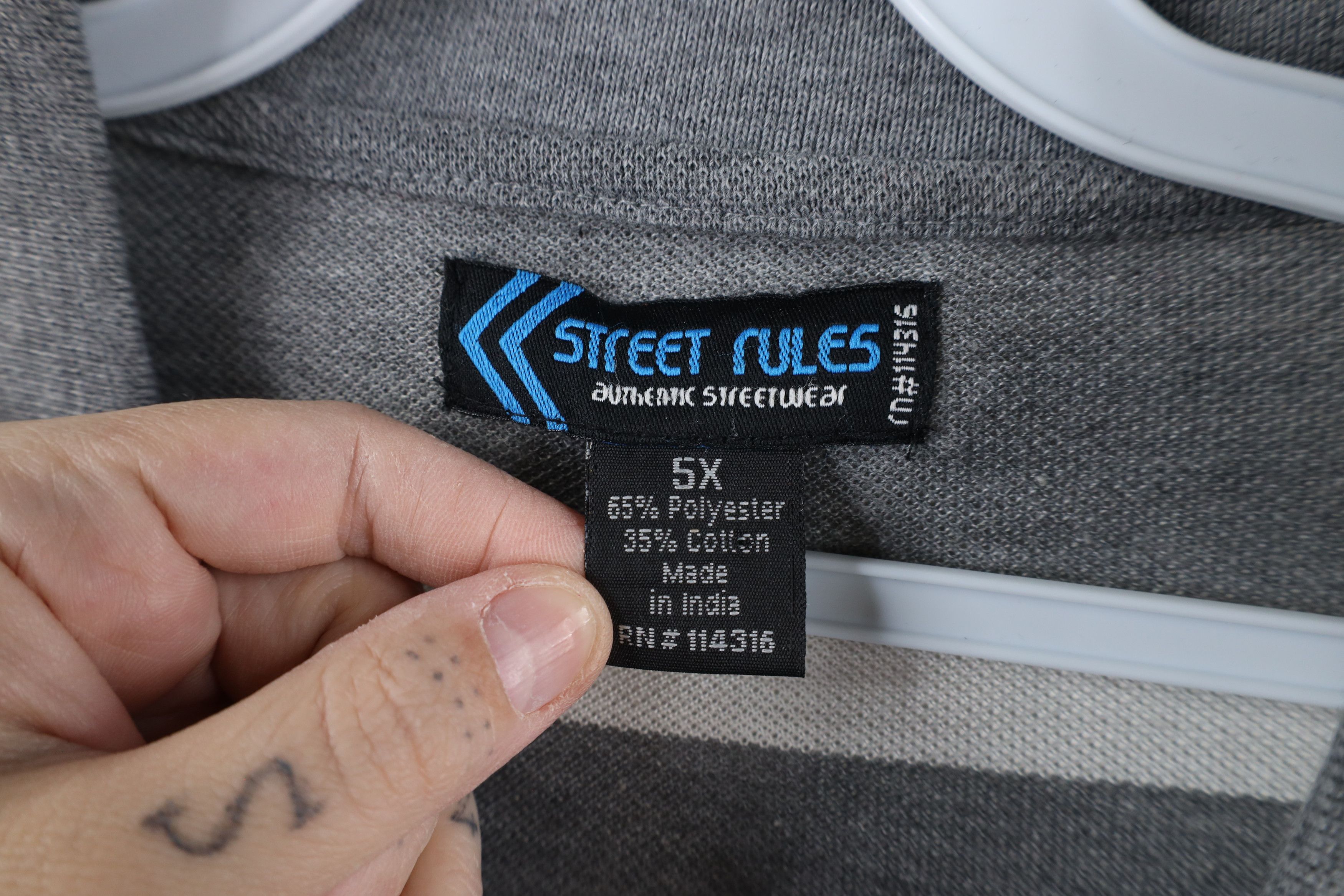 Vintage Deadstock Vintage 90s Streetwear Block Collared Polo Shirt Size US XXL / EU 58 / 5 - 7 Thumbnail