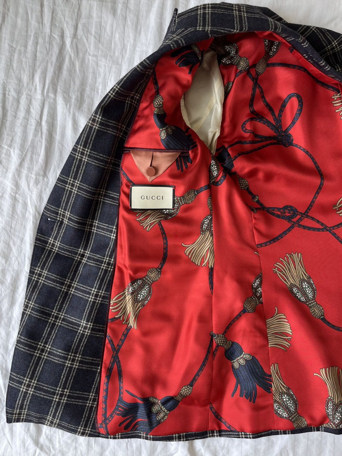 Gucci Gucci Double-Breasted Woolen Suit Size 46R - 7 Thumbnail