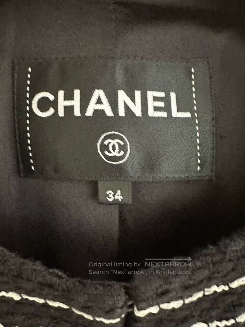 Chanel Chanel 23A irregular plaid medium and long jacket Size XXS / US 00 / IT 34 - 3 Thumbnail