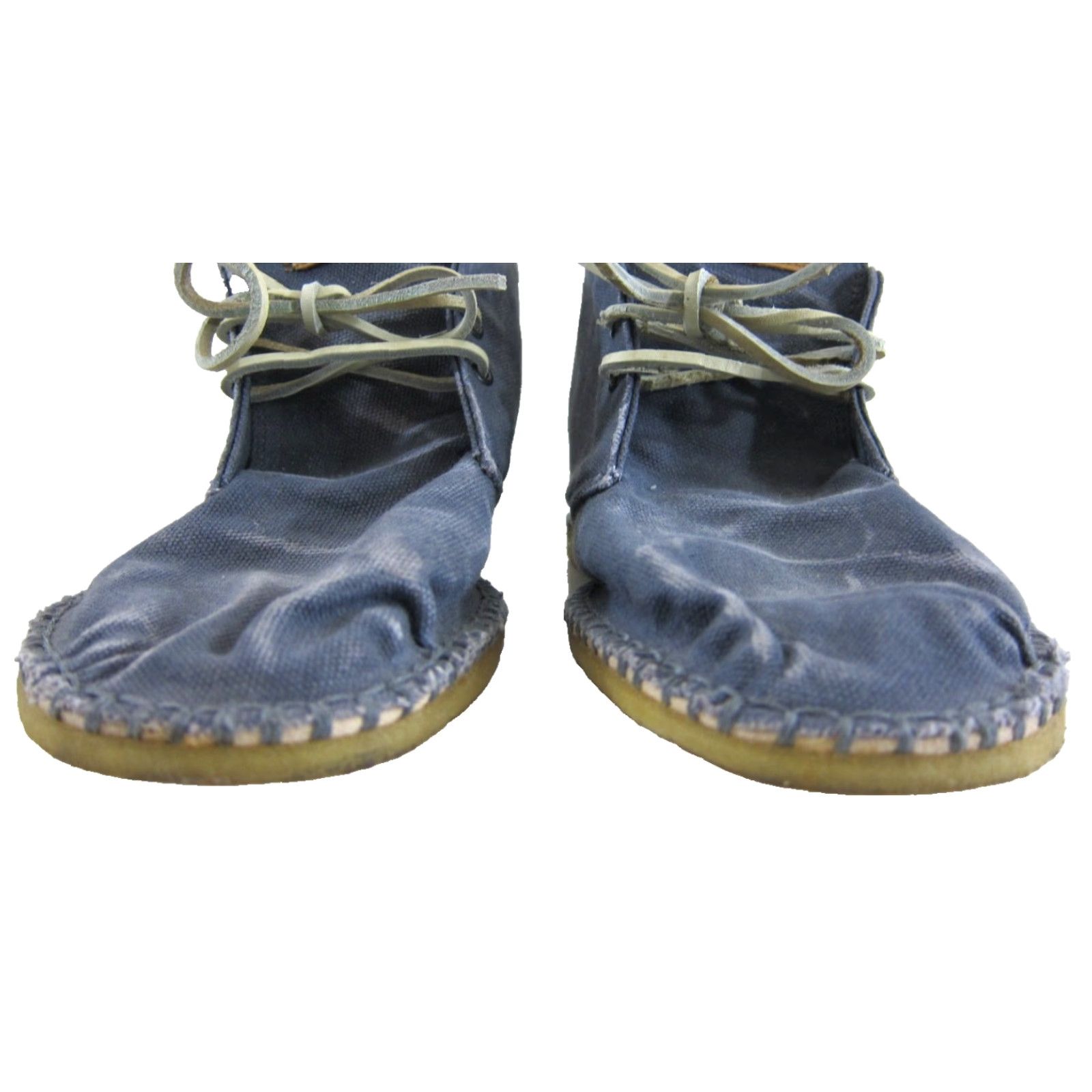 Clarks Clarks Originals Blue Cotton Oiled Canvas Lace Up Chukka Desert Ankle Boot 10 Size US 10 / EU 43 - 5 Thumbnail
