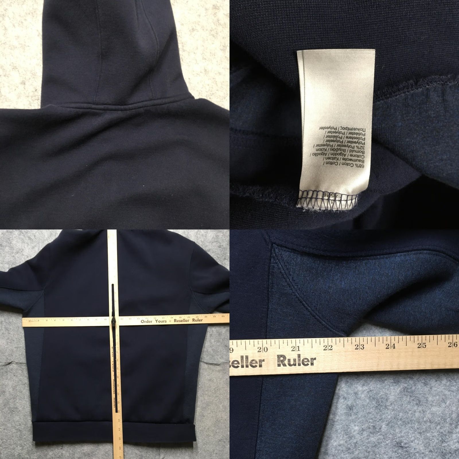 Lacoste Lacoste Hoodie Mens L Blue 1/4 Zip Fleece Sailing Club Graphic Performance Shirt Size US L / EU 52-54 / 3 - 8 Thumbnail