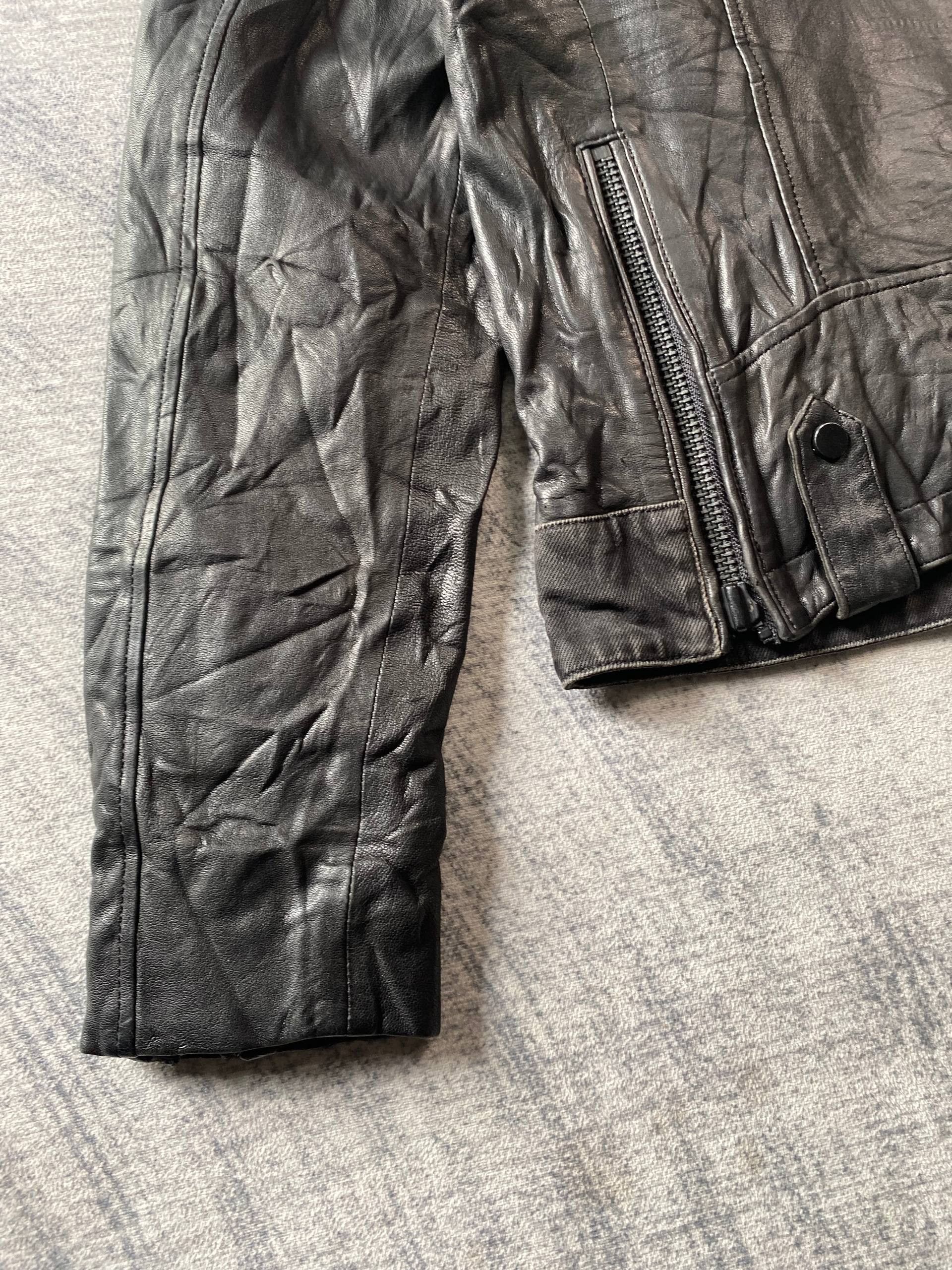 Allsaints Allsaints Noir Biker Denim Leather Jacket Size US S / EU 44-46 / 1 - 9 Thumbnail