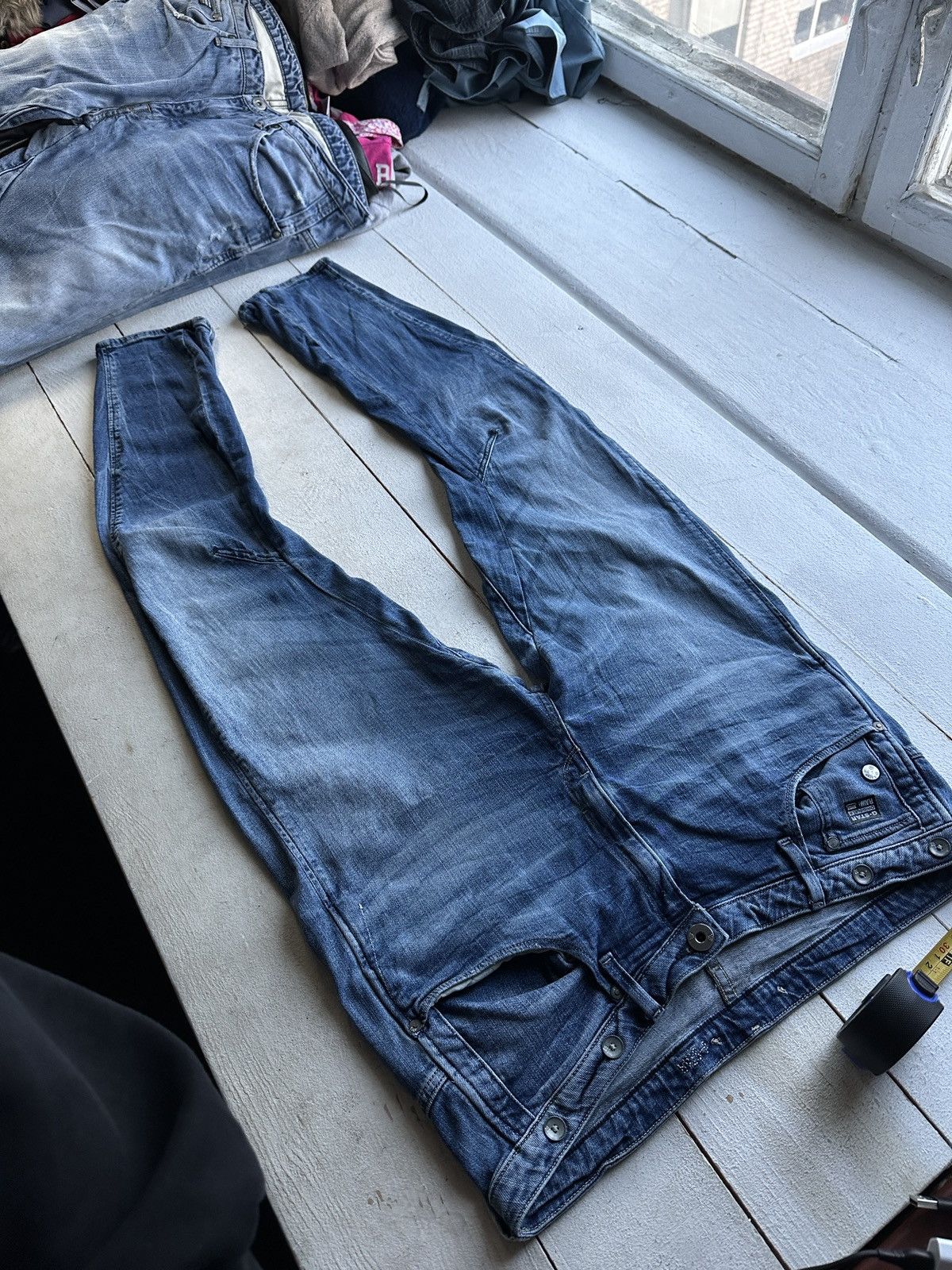 G-Star VNTG🚨96 G STAR RAW Jeans AVANT GARDE Washed Denim y2k 3301 Size 36" / US 14 / IT 50 - 2 Thumbnail