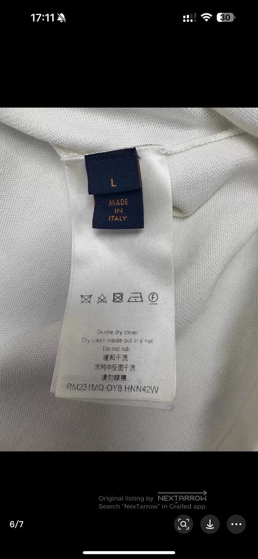 Louis Vuitton Louis Vuitton Embroidered Logo Knitted Tee. Size US L / EU 52-54 / 3 - 4 Thumbnail