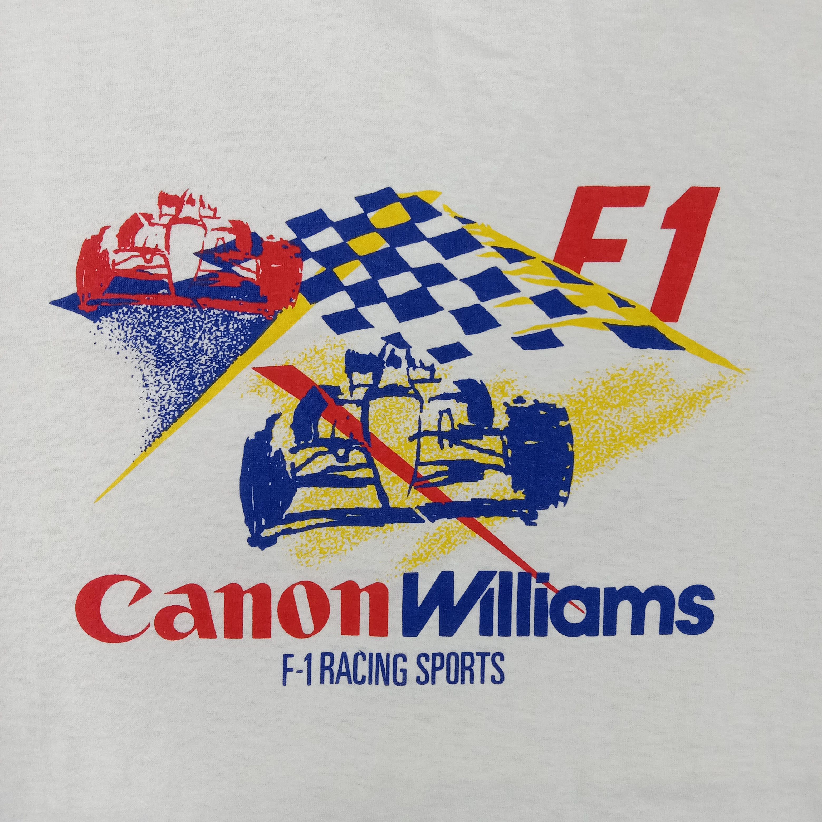 Canon × Vintage Canon Williams Racing Sport Formula One Tshirt Size US L / EU 52-54 / 3 - 2 Thumbnail