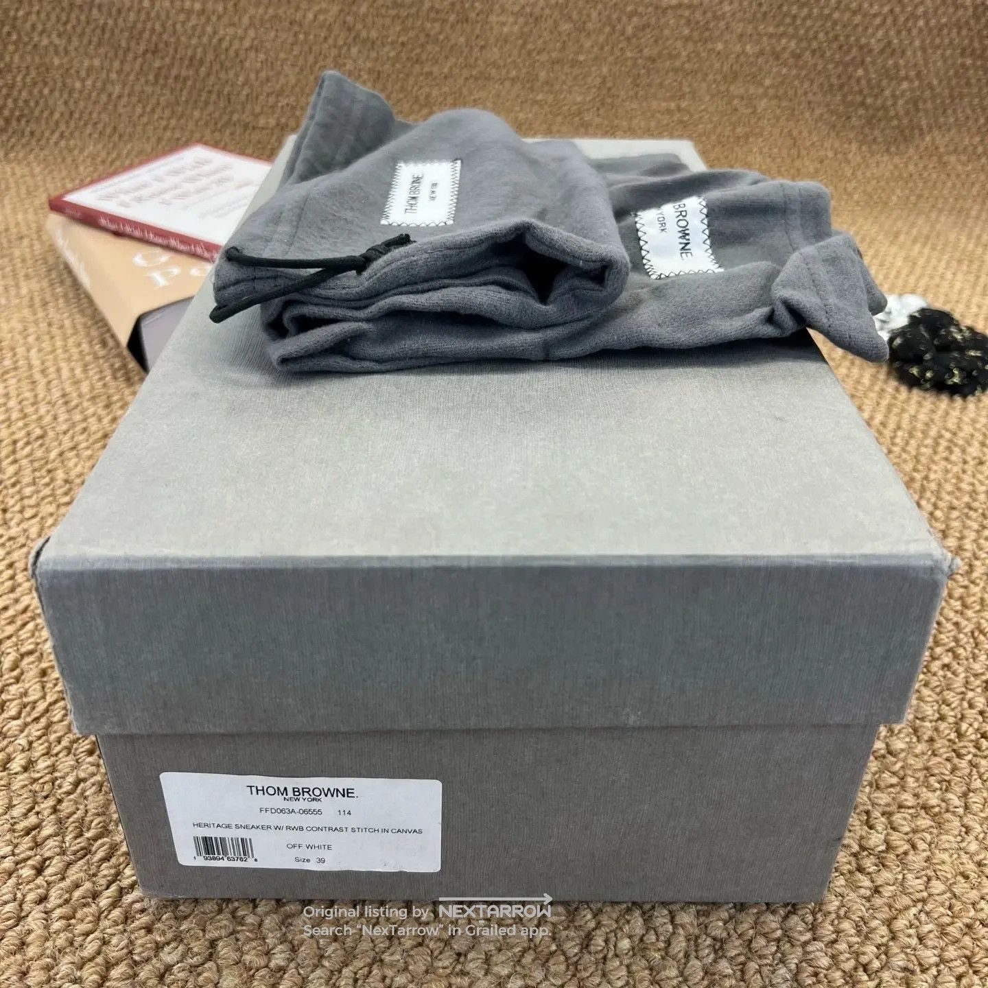 Thom Browne TB Heritage Off-White Beige Size US 9 / IT 39 - 9 Thumbnail