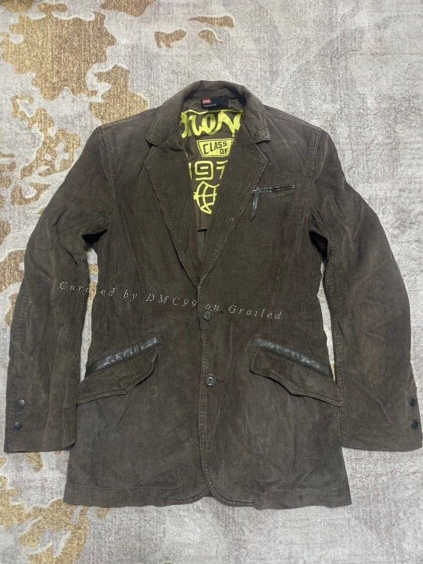 Diesel Diesel Vintage Corduroy Blazer Jacket Size US M / EU 48-50 / 2 - 1 Thumbnail