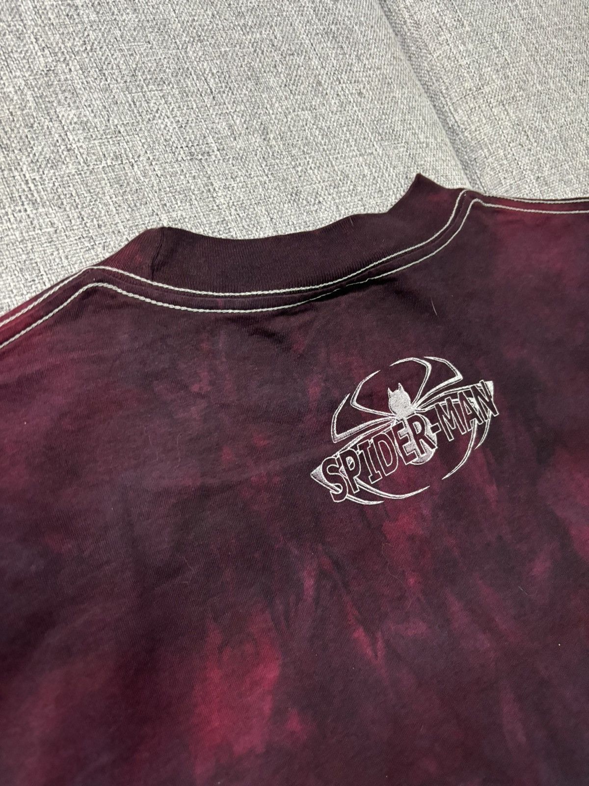 Marvel Comics × Vintage Vintage bootleg shirt tie dye Spiderman Size US XL / EU 56 / 4 - 5 Thumbnail
