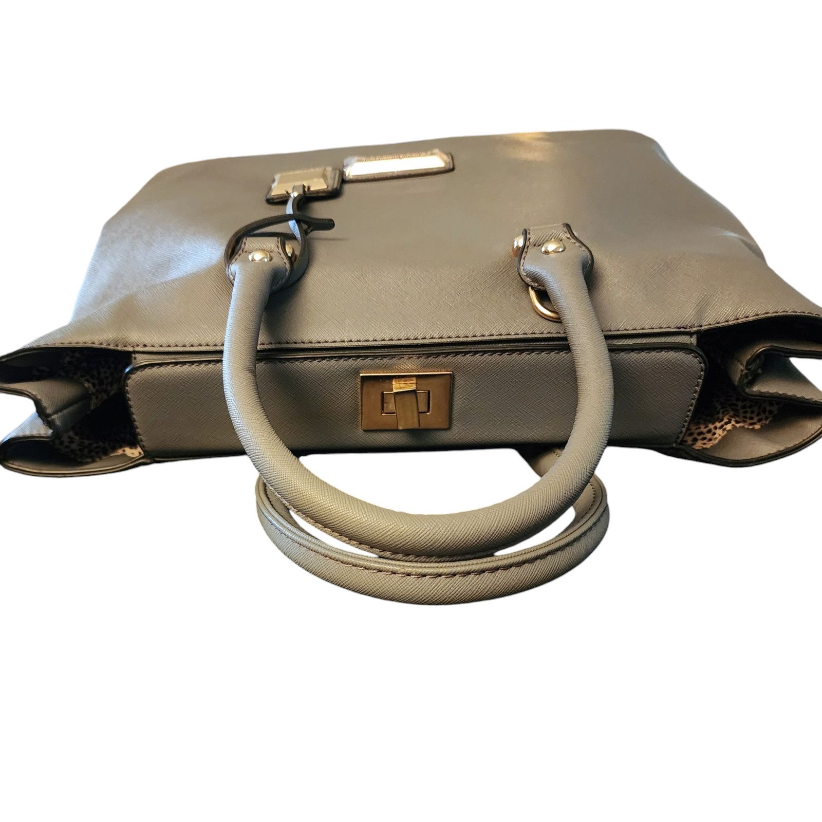 Other Catherine Malandrino Gray Large Satchel Women's Handbag Size ONE SIZE - 8 Thumbnail